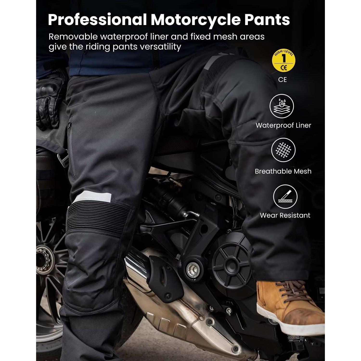 Pantalones de Motocross ILM PO1N Hombre Impermeables CE 32"