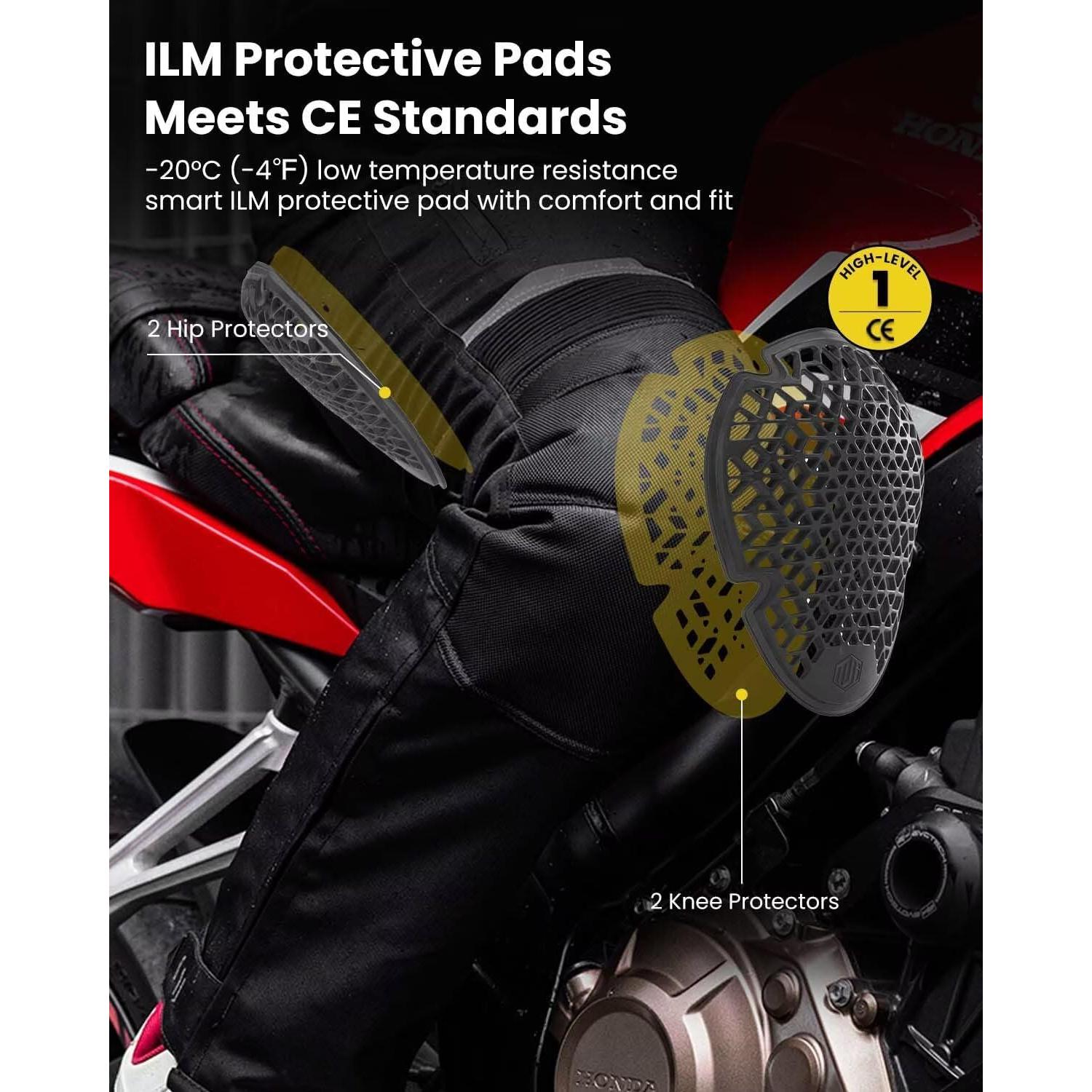 Pantalones de Motocross ILM PO1N Hombre Impermeables CE 32"