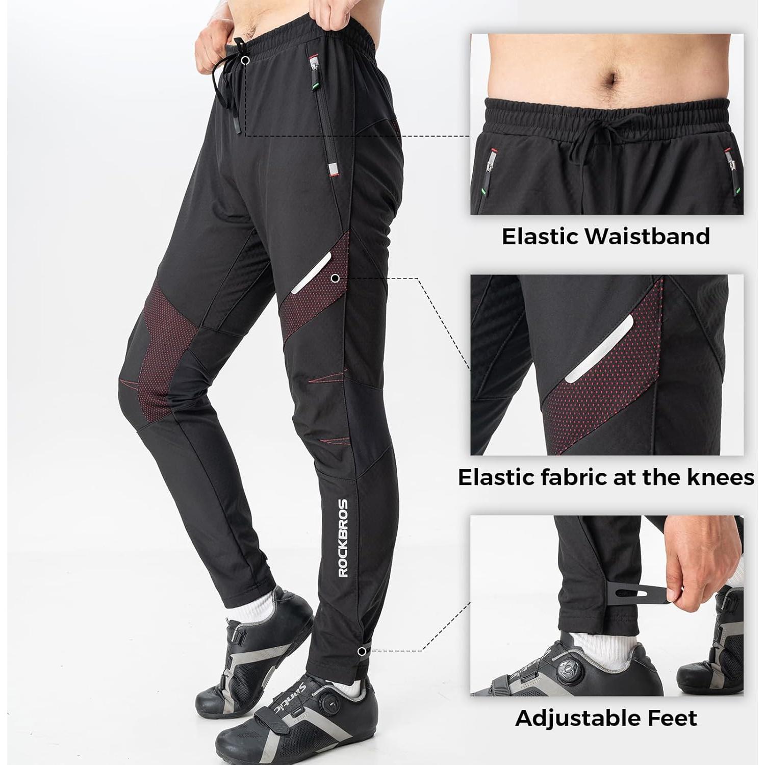 Pantalones de Ciclismo de Invierno ROCKBROS Térmicos XL Negros