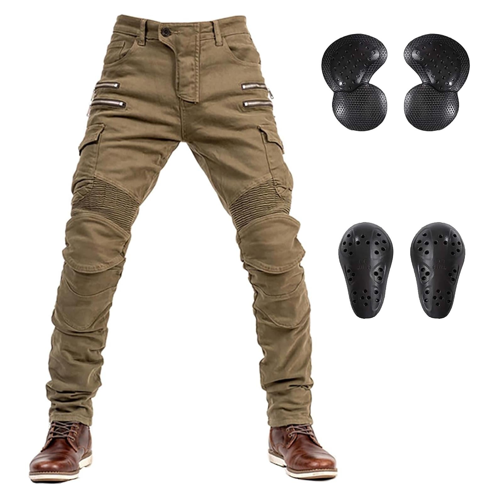 Pantalones de Motocicleta LOMENG CE Armados para Hombres