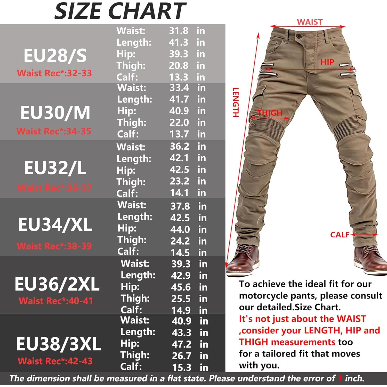 Pantalones de Motocicleta LOMENG CE Armados para Hombres