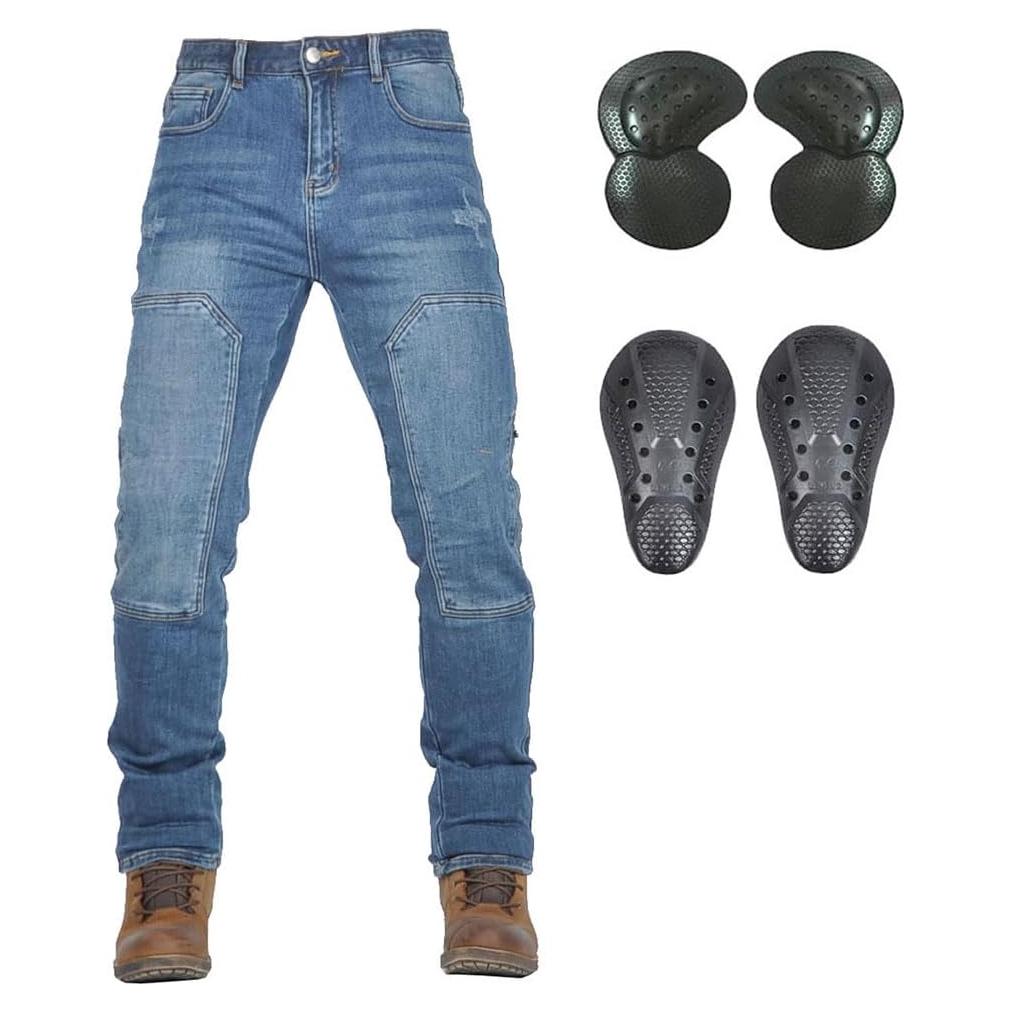 Pantalones de Motocicleta Jeans de Mezclilla con Almohadillas CE2