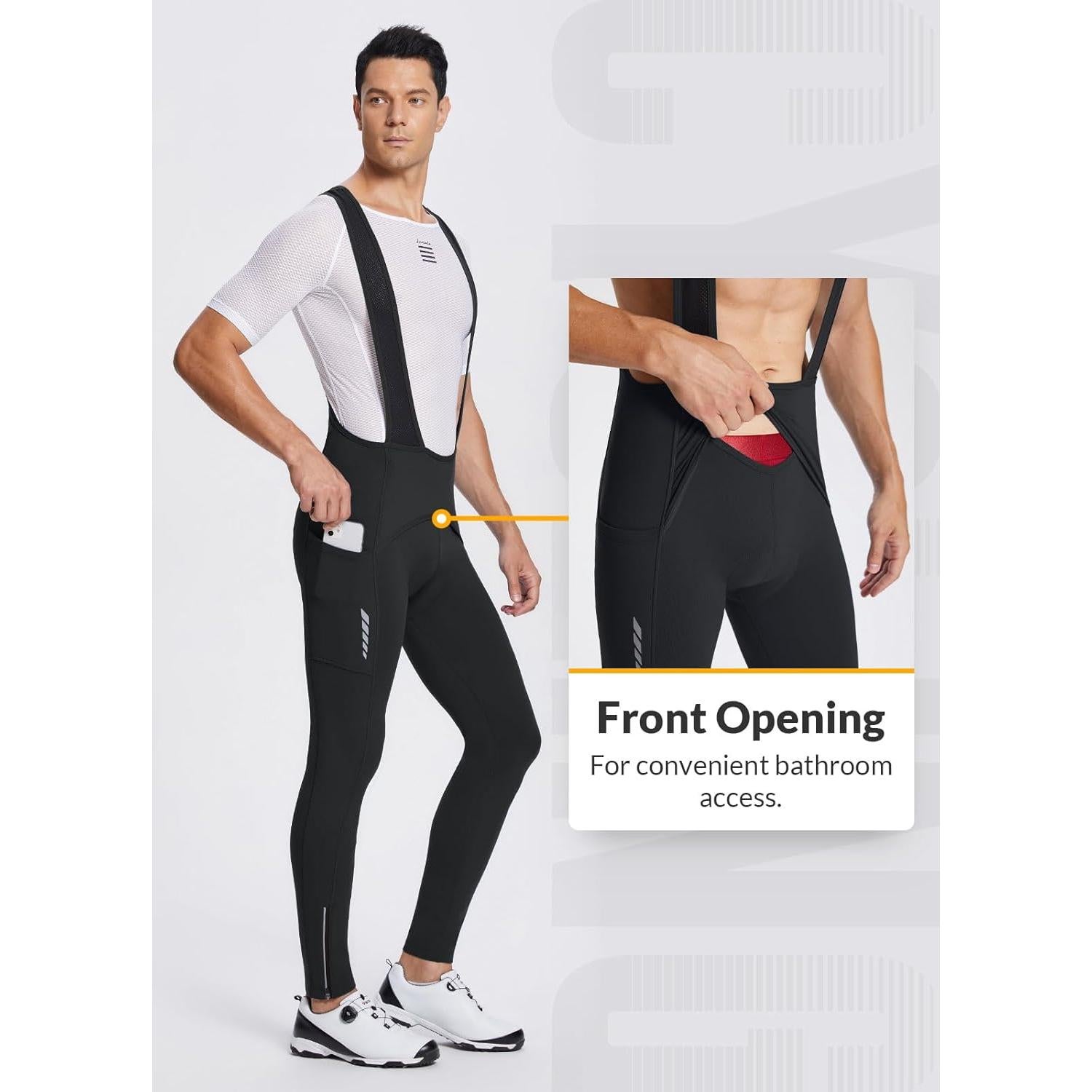 Pantalones de Ciclismo Invierno Baleaf 4D Acolchados Hombre