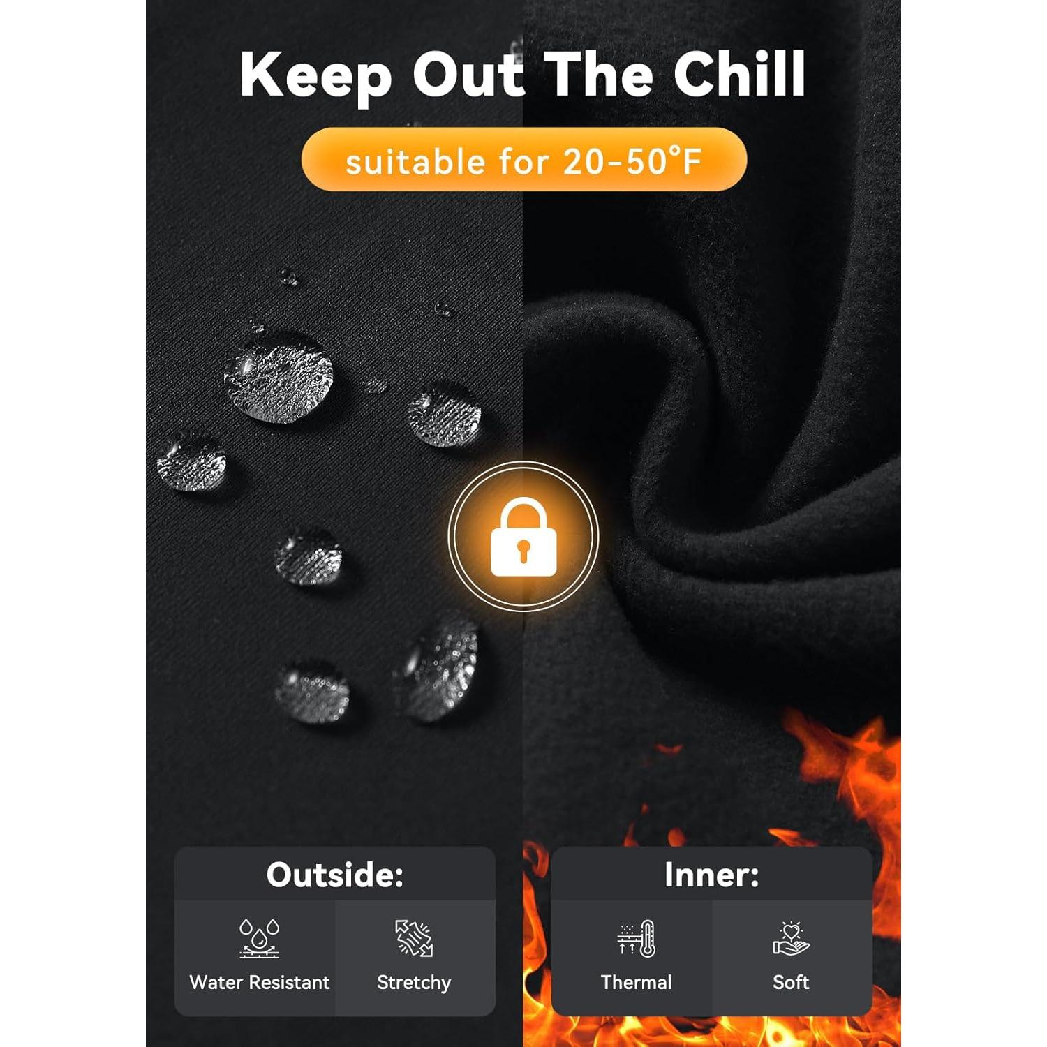 Pantalones de Ciclismo Invierno Baleaf 4D Acolchados Hombre