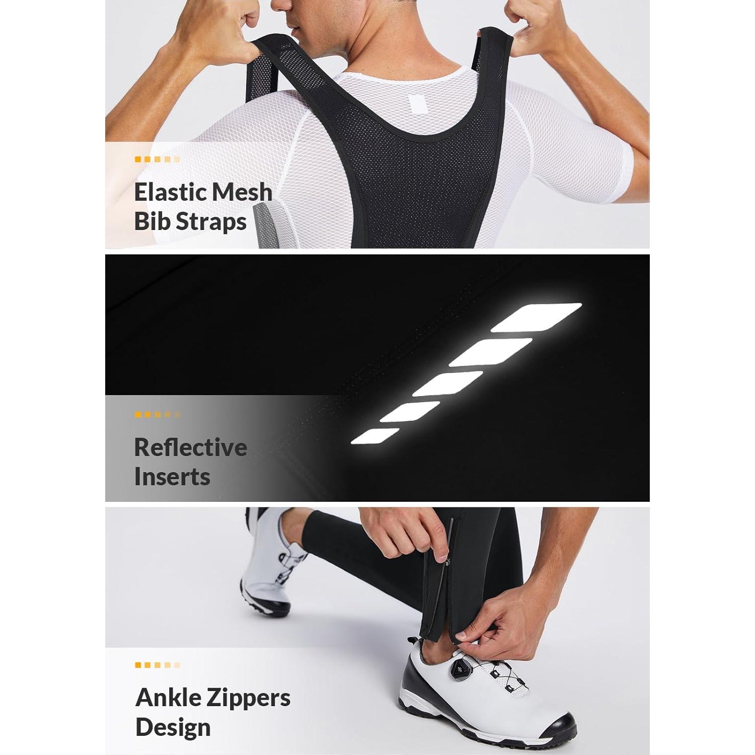 Pantalones de Ciclismo Invierno Baleaf 4D Acolchados Hombre