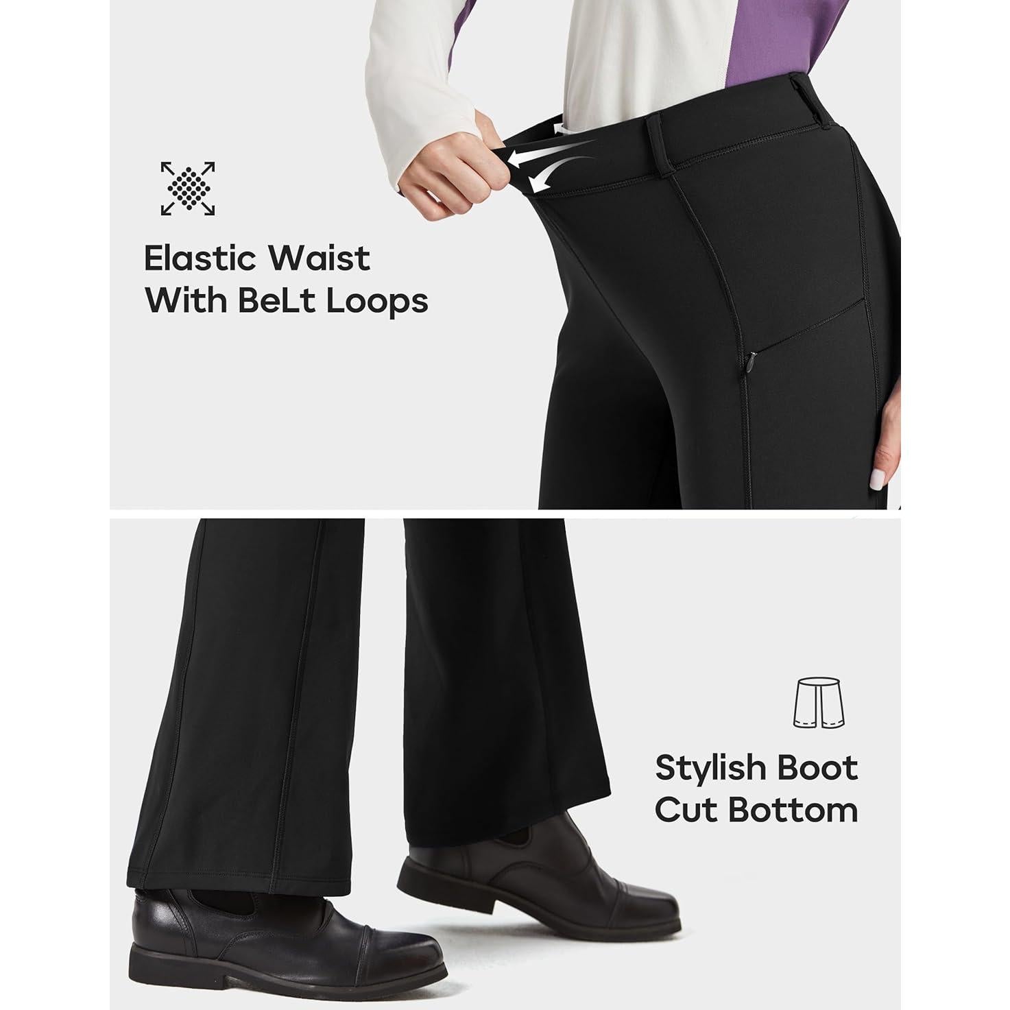 Pantalones de Equitación de Invierno Mujer FitsT4 Negro Mediano