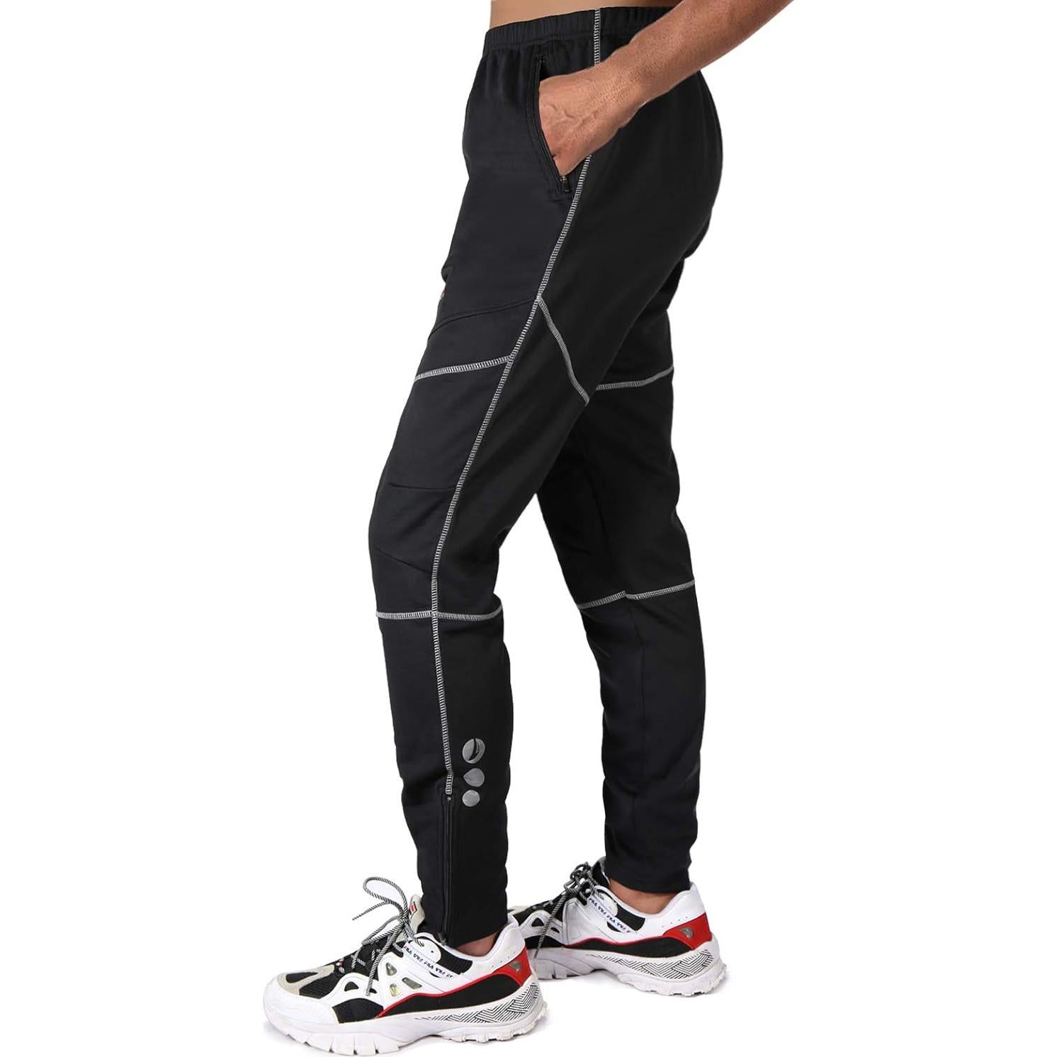 Pantalones de Ciclismo 4ucycling 3X Grande Térmicos Negro/Rojo