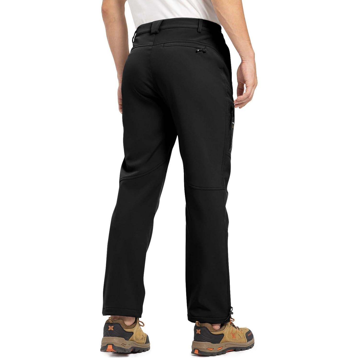 Pantalones de Nieve Impermeables TBMPOY para Hombre 34 Negro