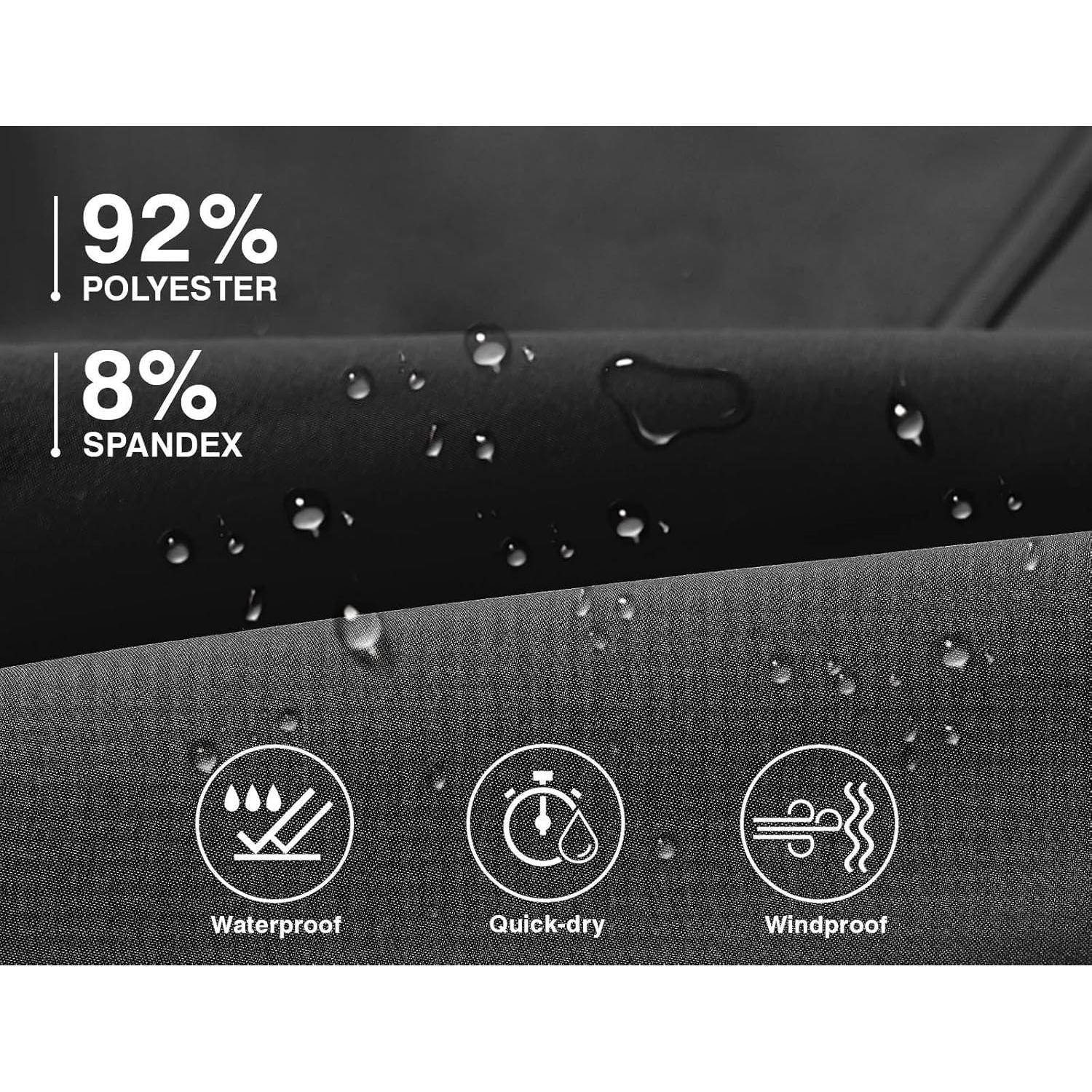 Pantalones de Nieve Impermeables TBMPOY para Hombre 34 Negro