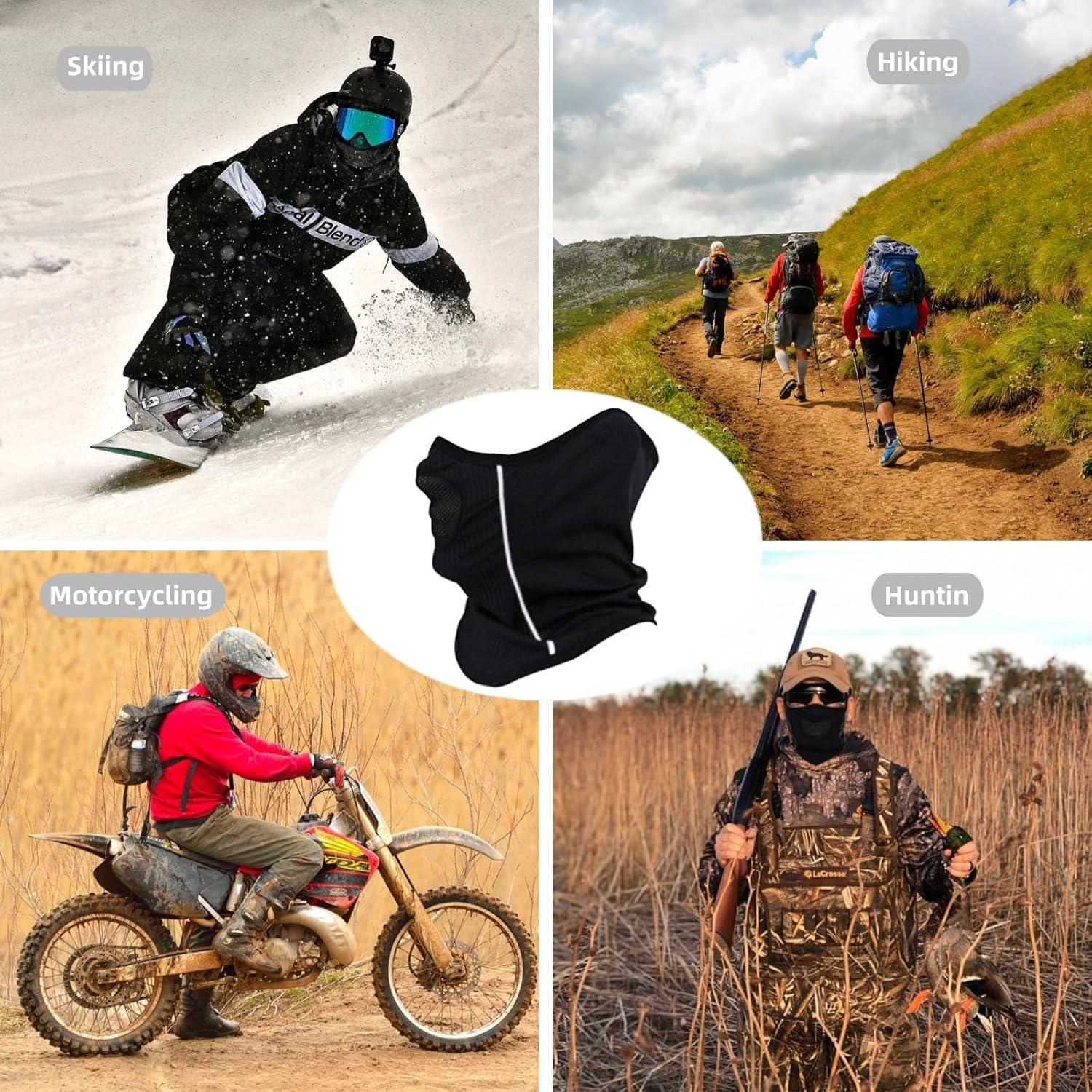 Bufanda a Prueba de Viento con Tiras Reflectantes - Calentador de Cuello Unisex