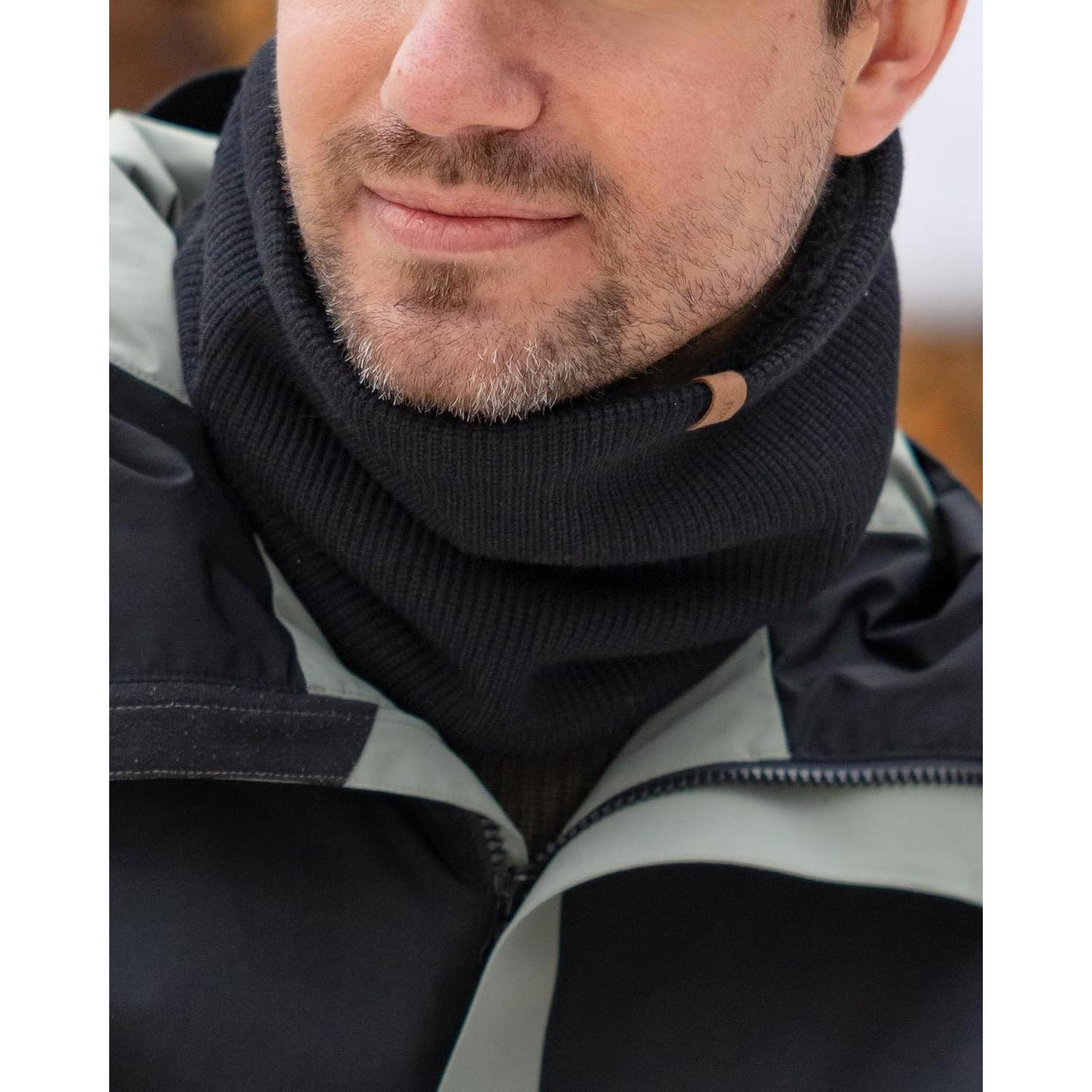 Calentador de Cuello FURTALK Unisex Negro Doble Capa Térmico