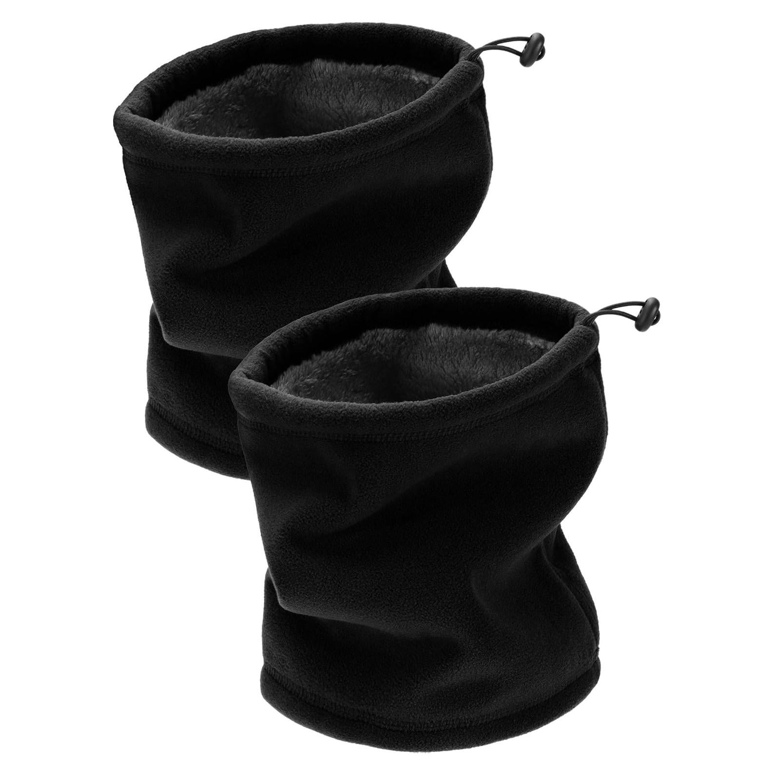 Calentador de Cuello Tatuo para Invierno - Forro Polar, Negro