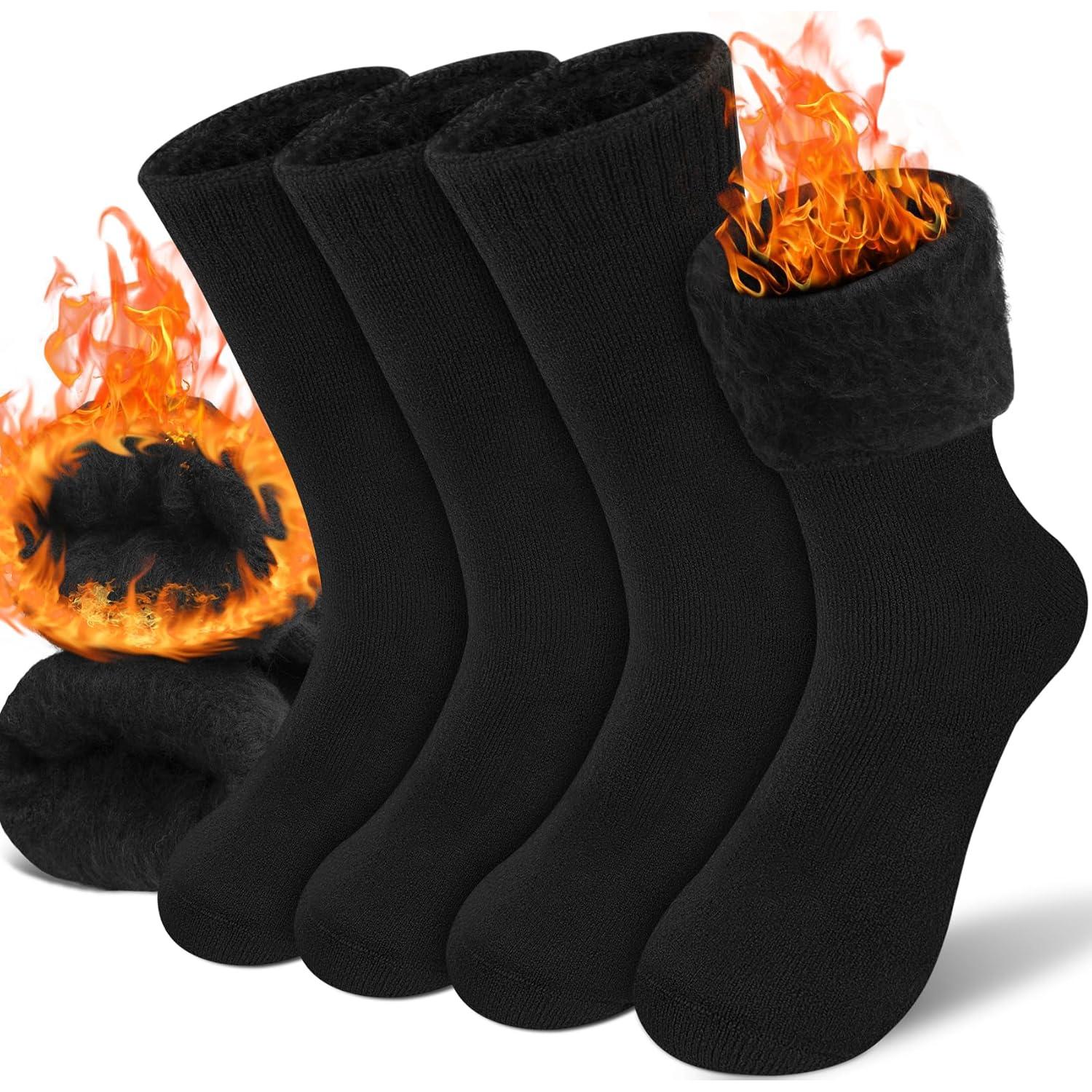 Calcetines Térmicos para Hombres Loritta - 2 Pares Negros