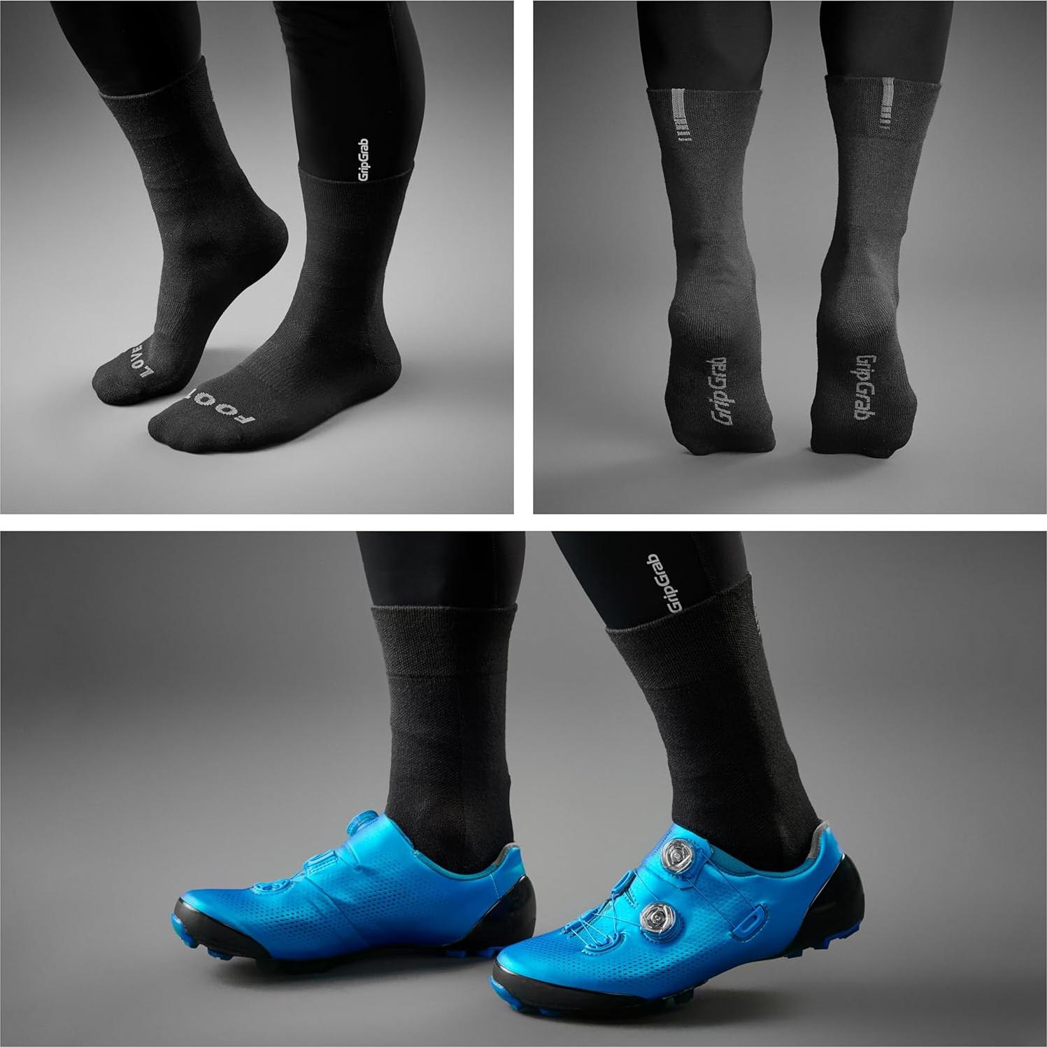 Calcetines Térmicos GripGrab SL Invierno Unisex 19 cm Negro