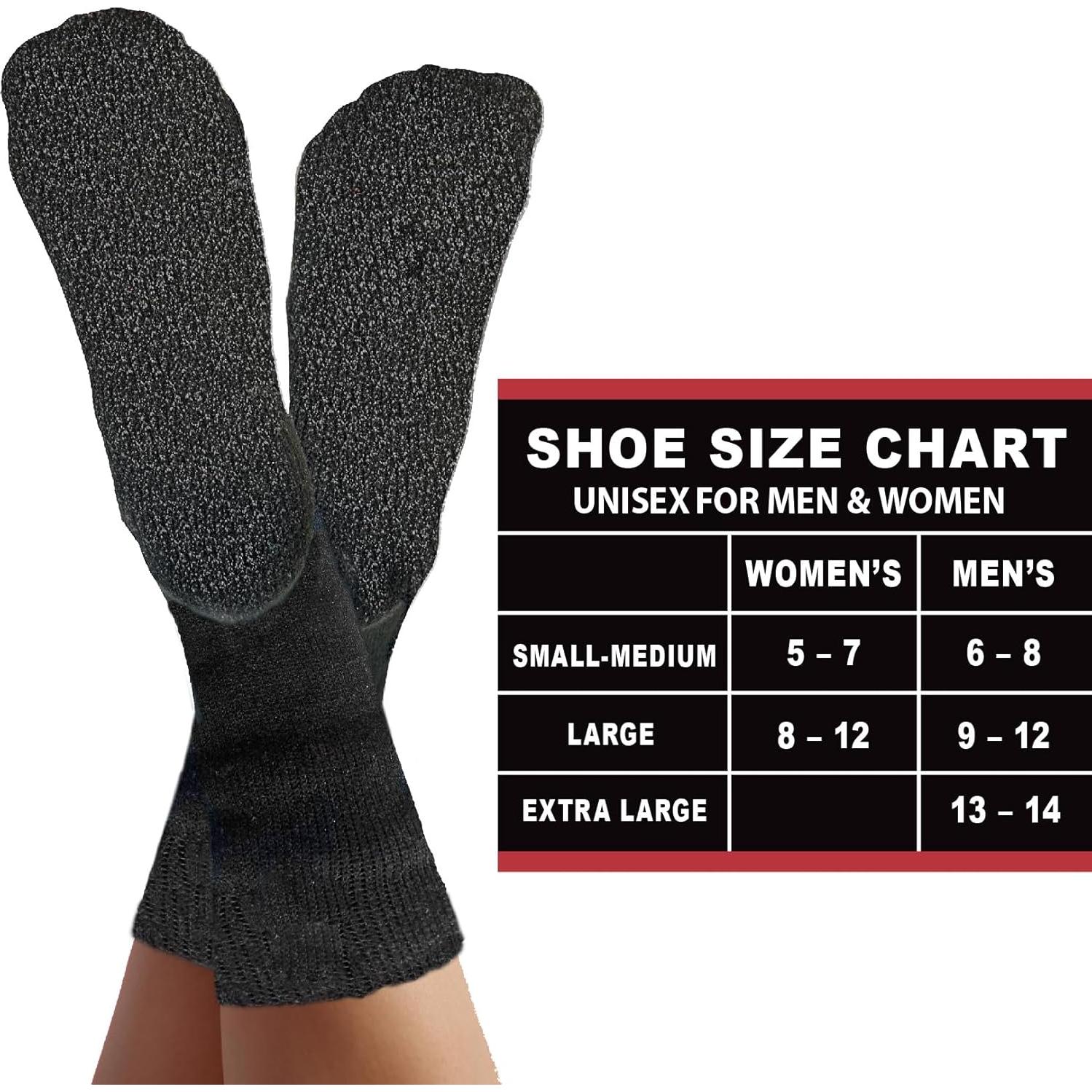 Calcetines Térmicos 35° Below Unisex 1 Par Negro/Plata