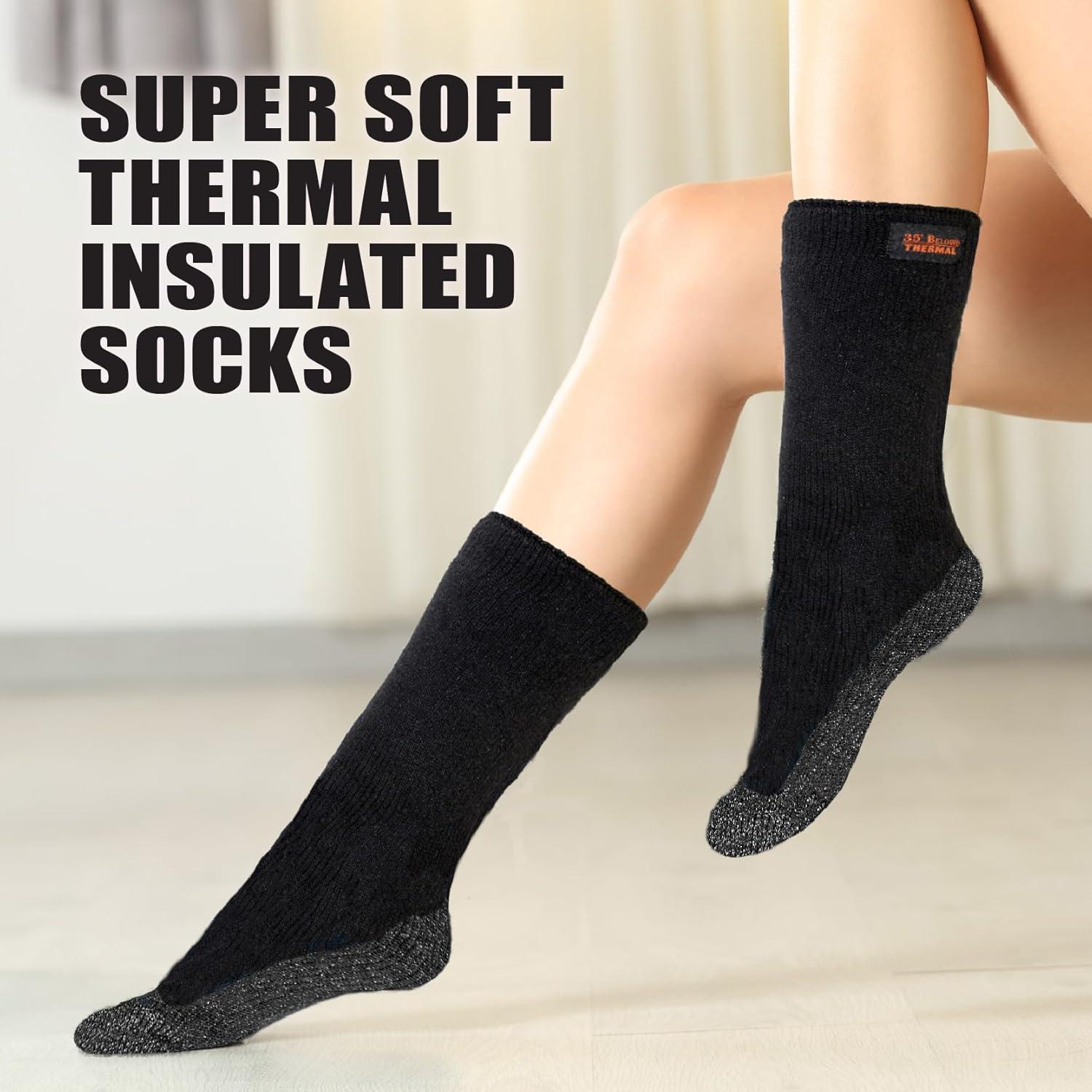 Calcetines Térmicos 35° Below Unisex 1 Par Negro/Plata