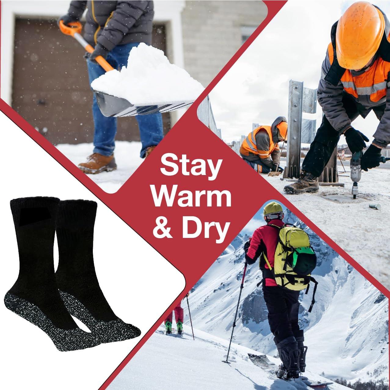 Calcetines Térmicos 35° Below Unisex 1 Par Negro/Plata