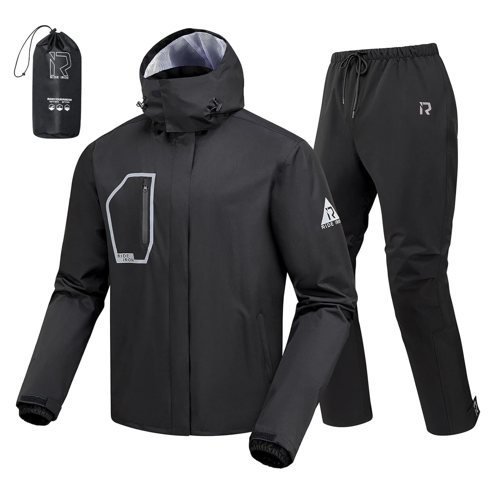 Traje de Lluvia RIDEIRON para Motocicleta Impermeable 15000mm