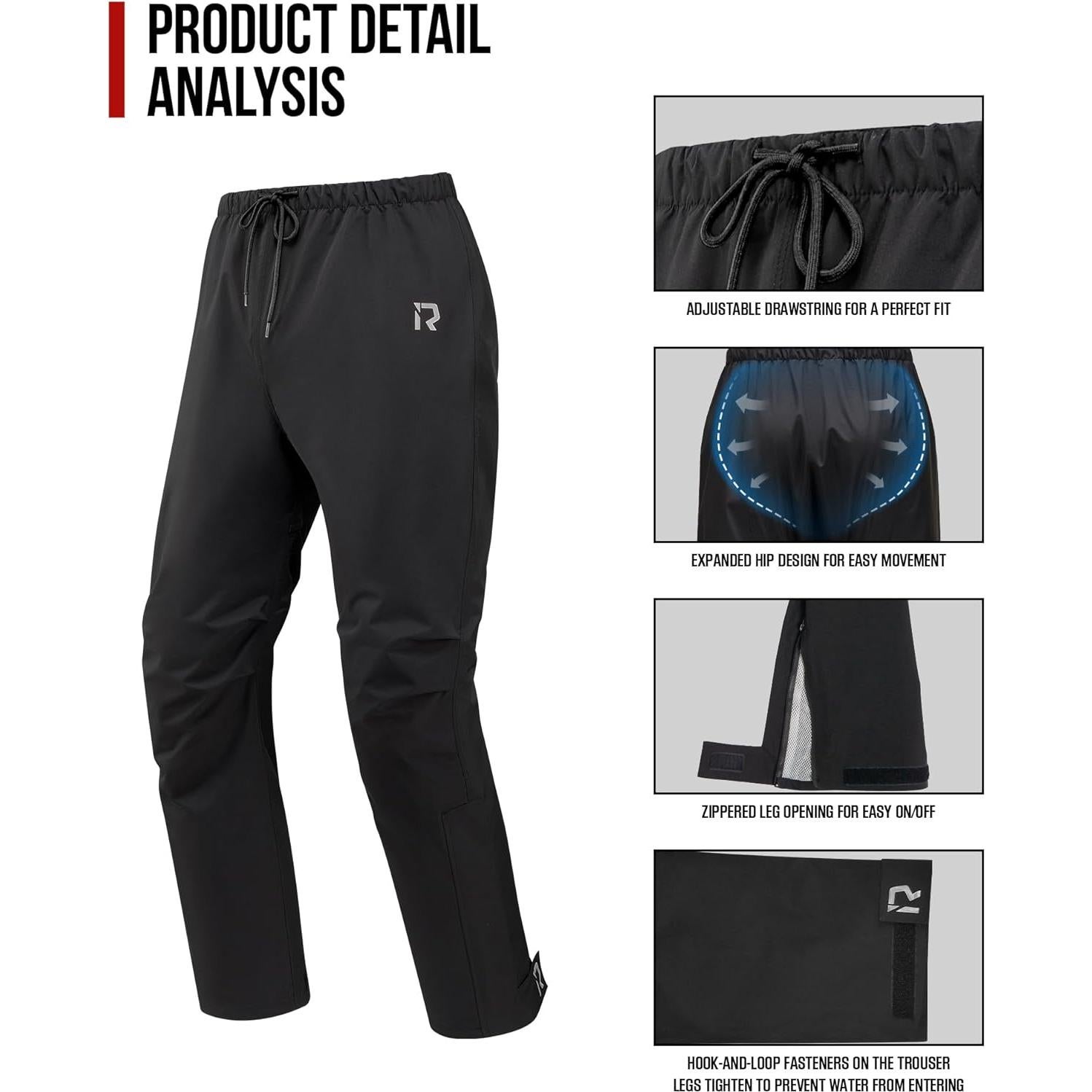 Traje de Lluvia RIDEIRON para Motocicleta Impermeable 15000mm