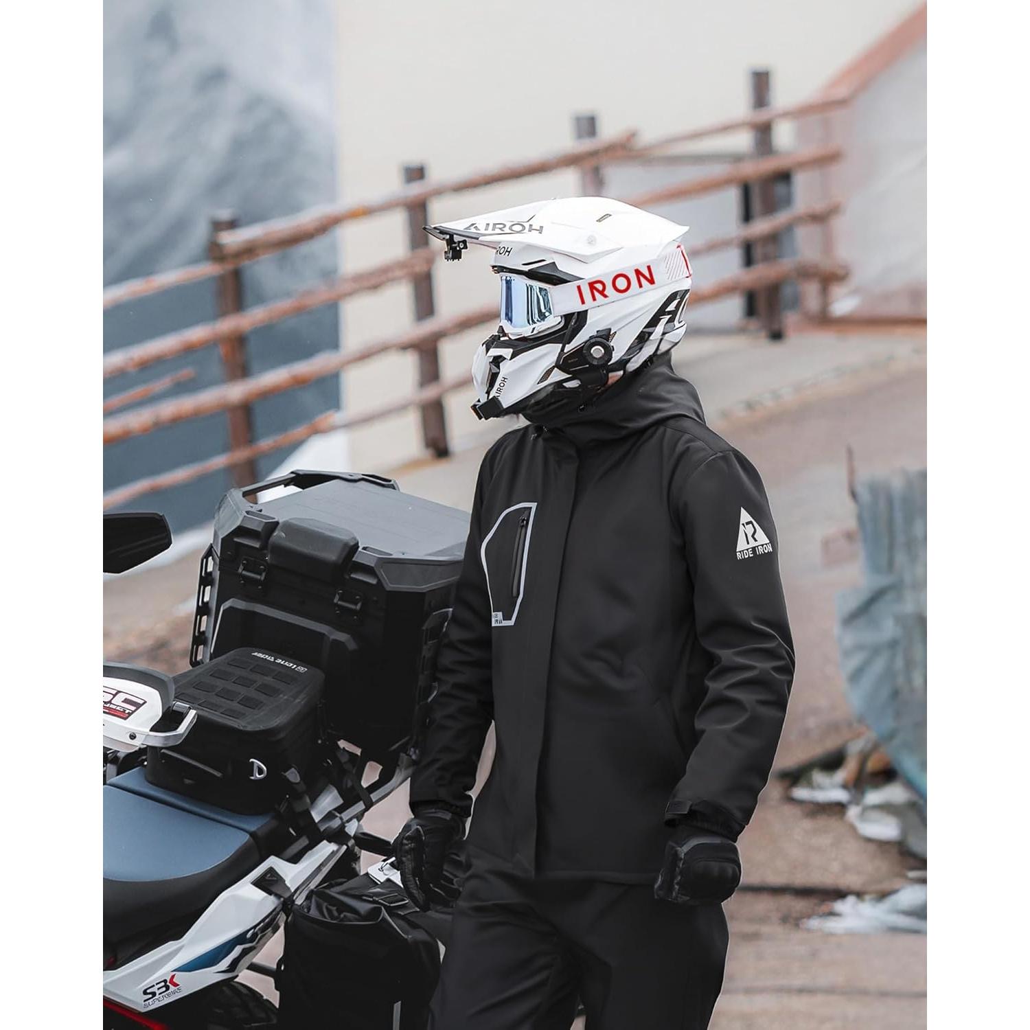 Traje de Lluvia RIDEIRON para Motocicleta Impermeable 15000mm