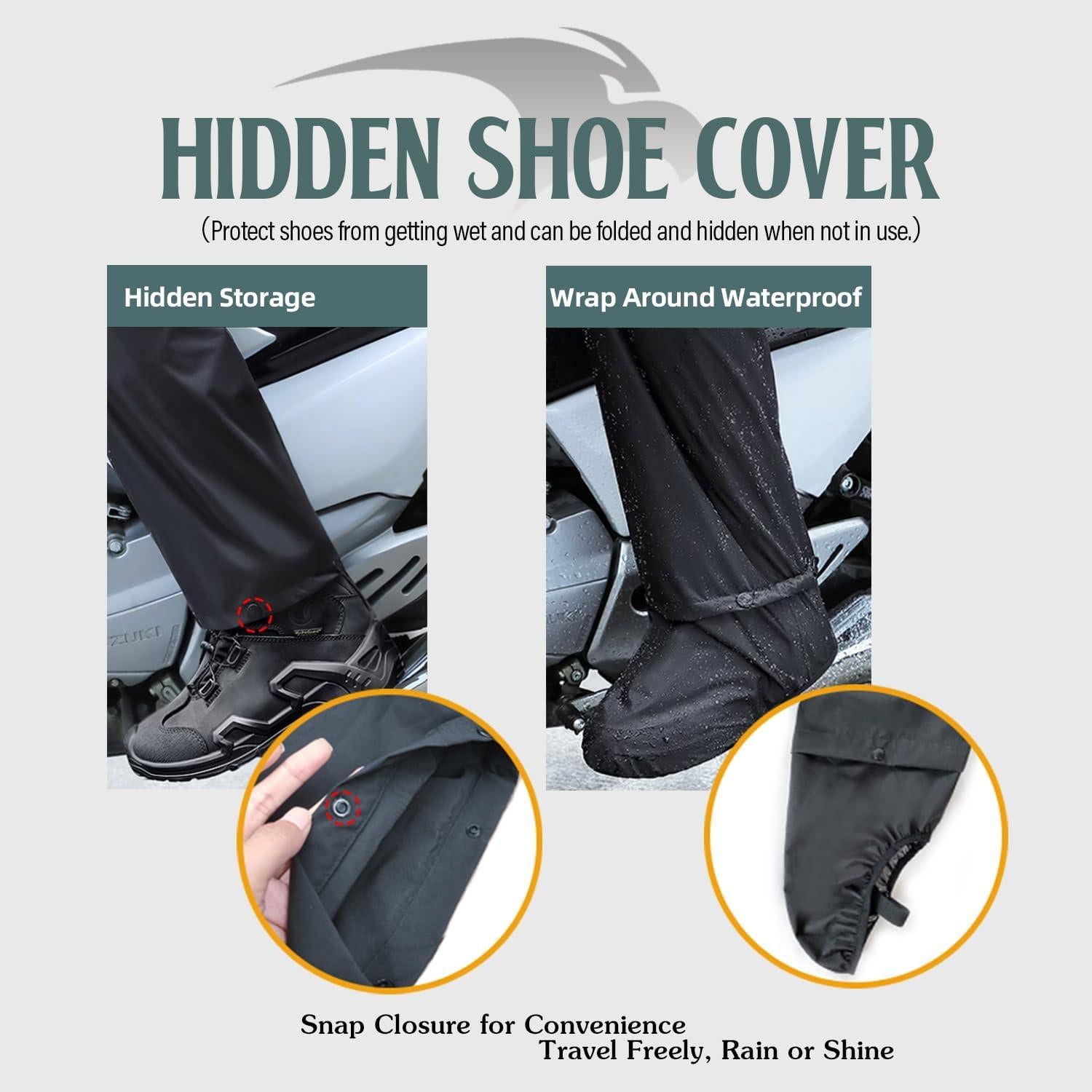 Traje de Lluvia Impermeable VIKAMAKA Mediano Verde Reflectante