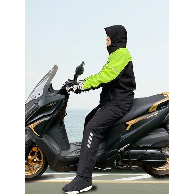 Traje de Lluvia Impermeable VIKAMAKA Mediano Verde Reflectante