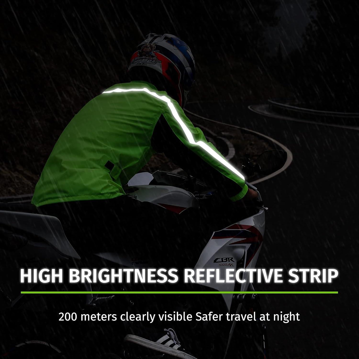 Traje de Lluvia iCreek Impermeable Unisex con Capucha Ajustable