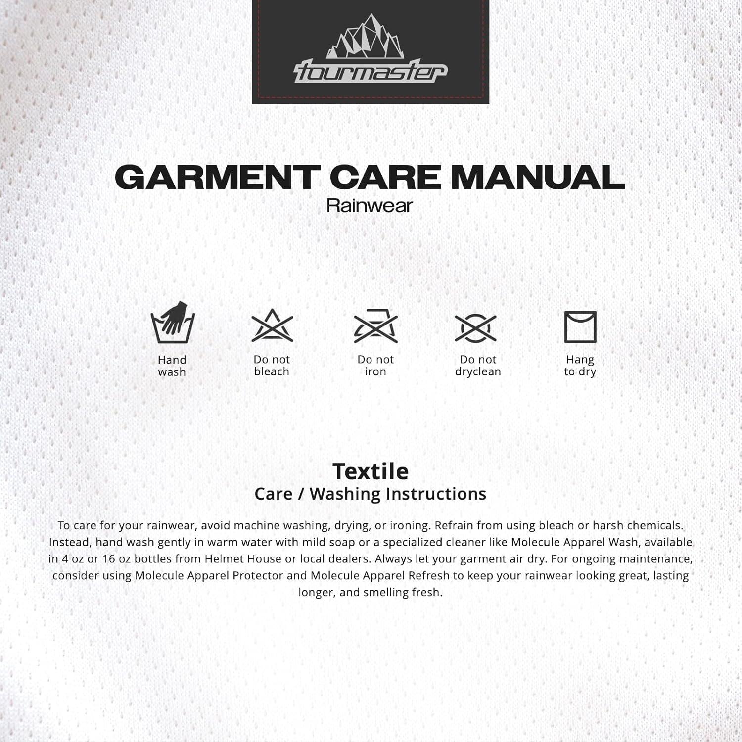 Traje de Lluvia de Dos Piezas Tourmaster Shield Negro Grande