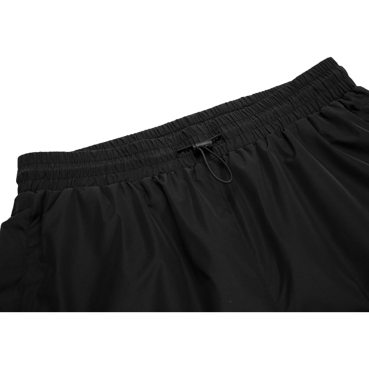 Traje de Lluvia Impermeable COOFANDY 2 Piezas Hombre Negro