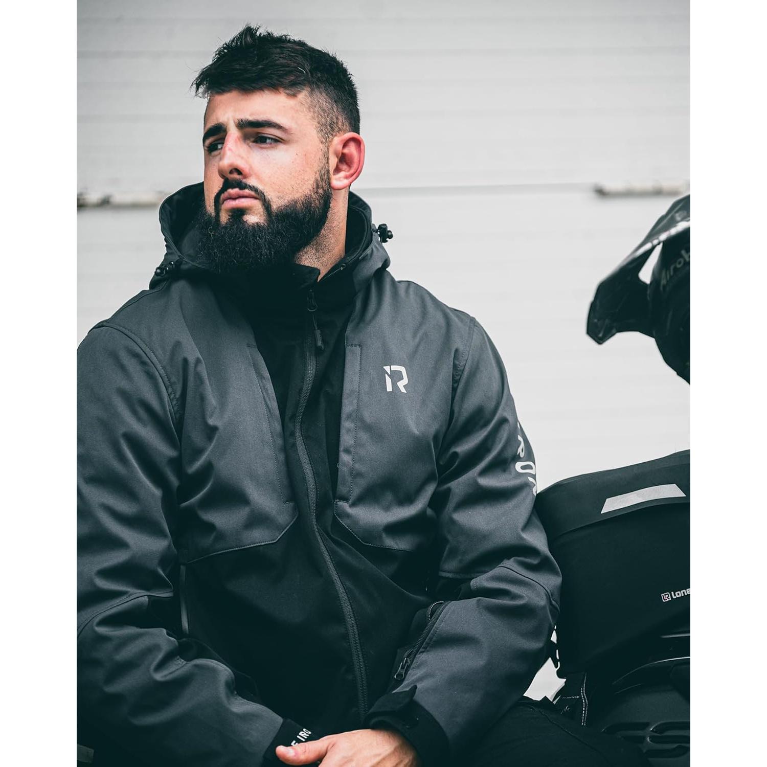 Chaqueta de Motocicleta IRON JIA'S CE con Forro Removible XL