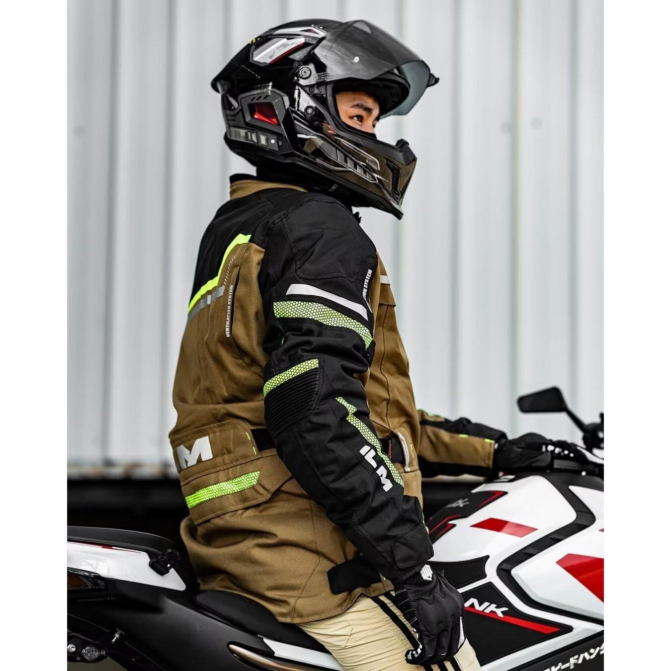 Chaqueta de Motocicleta ILM JRL3 Impermeable Térmica L