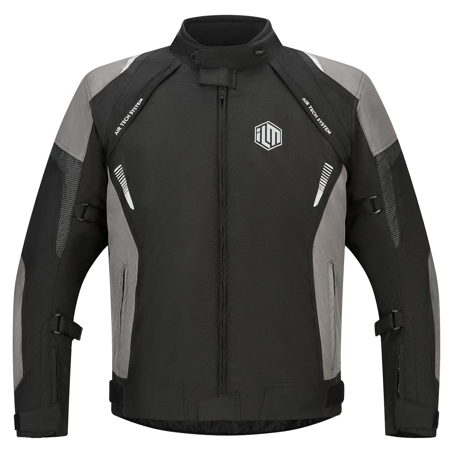 Chaqueta de Motocicleta ILM JF1 Impermeable con Armadura CE M