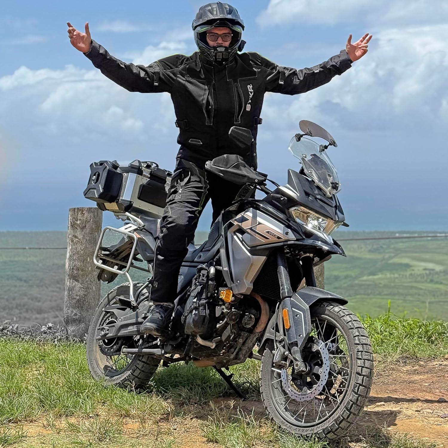 Chaqueta de Motocicleta BYKR MJ1 Aventura Unisex CE Impermeable