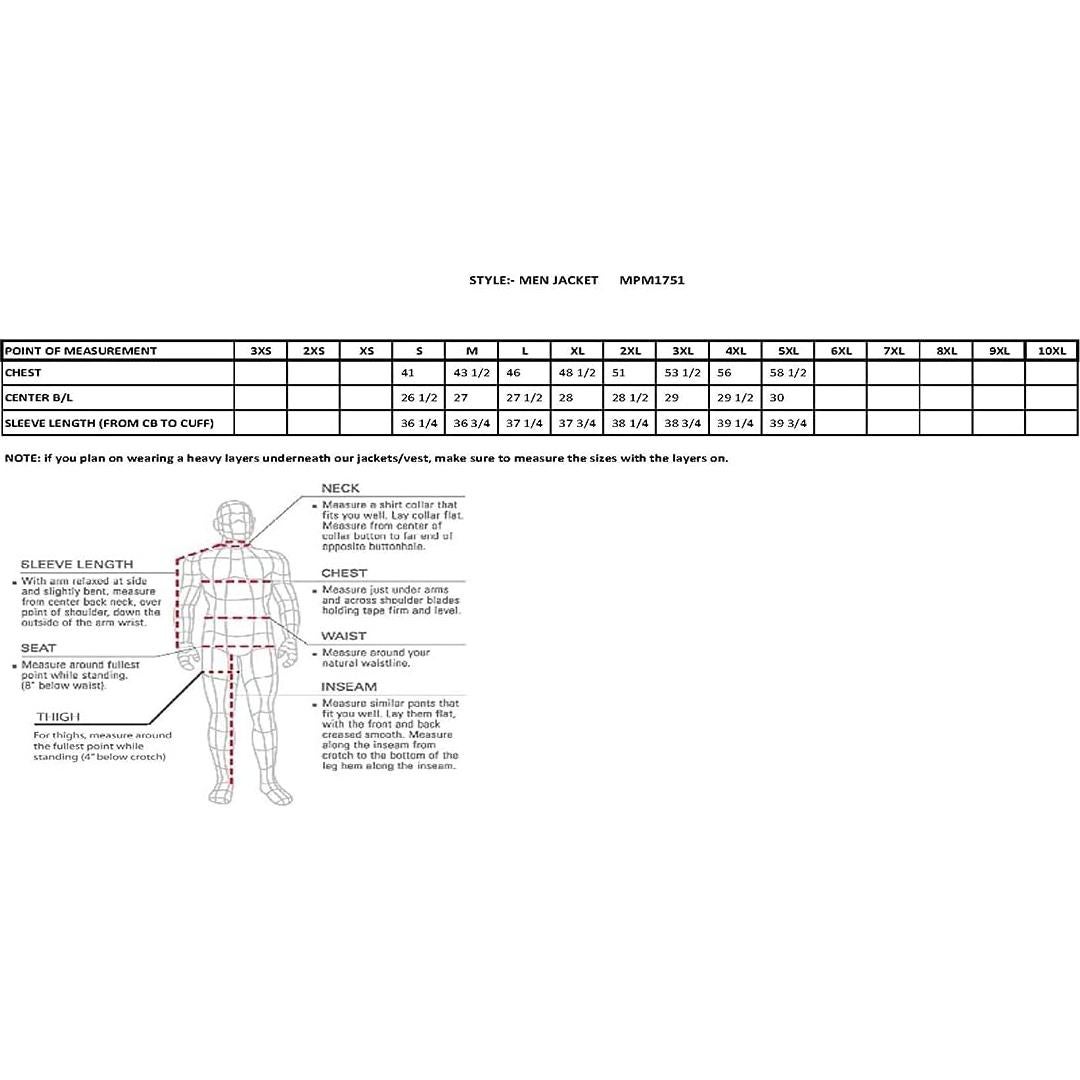 Chaqueta de motocicleta MPM1751 cuero y textil para hombres