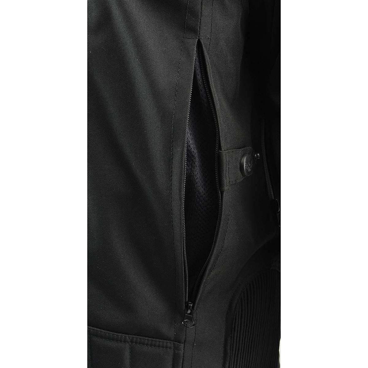 Chaqueta de motocicleta MPM1751 cuero y textil para hombres