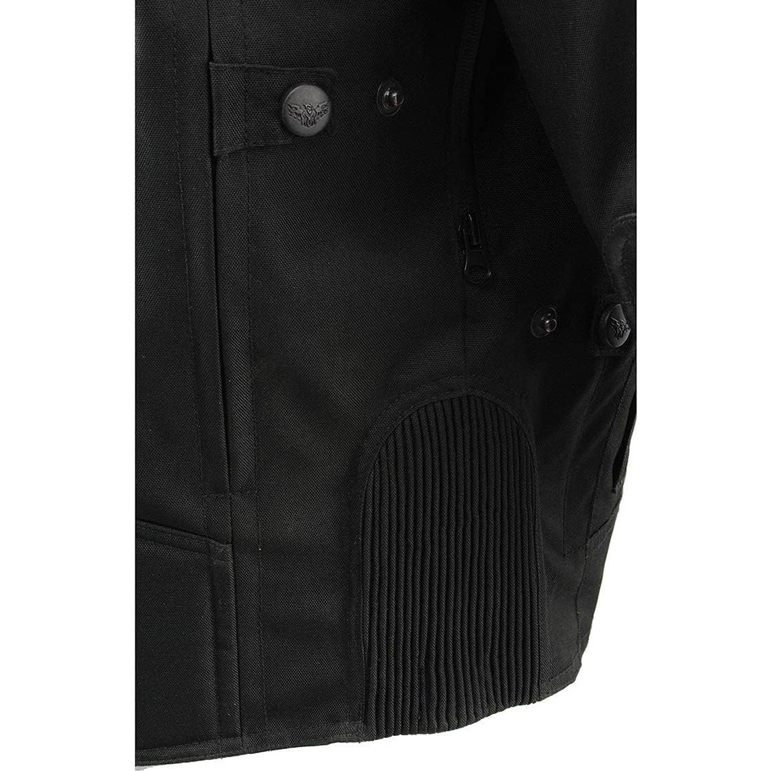 Chaqueta de motocicleta MPM1751 cuero y textil para hombres