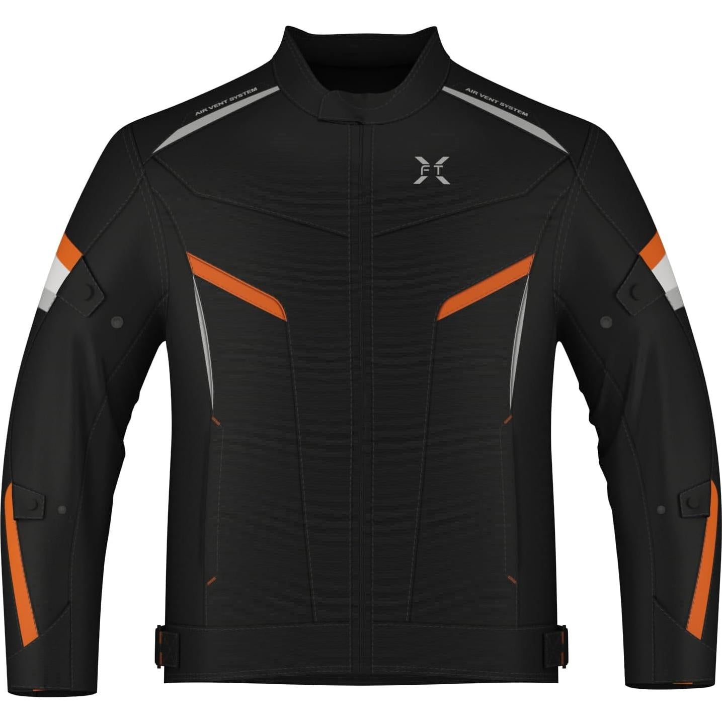 Chaqueta de Motocicleta FTX para Hombres, Acolchada y Ajustable