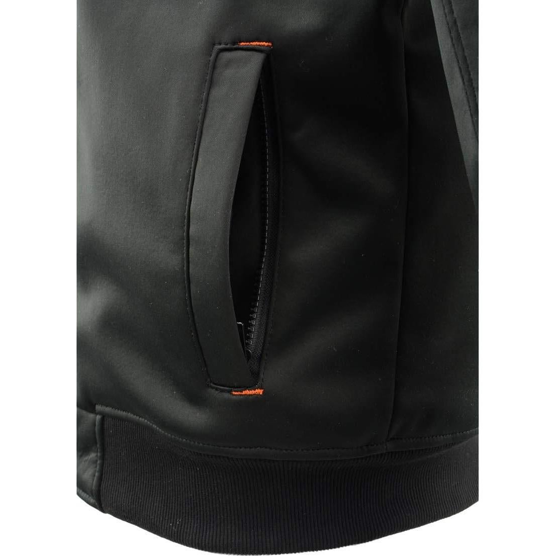 Chaqueta de Sudadera con Capucha Milwaukee Leather MPM1764 Negra