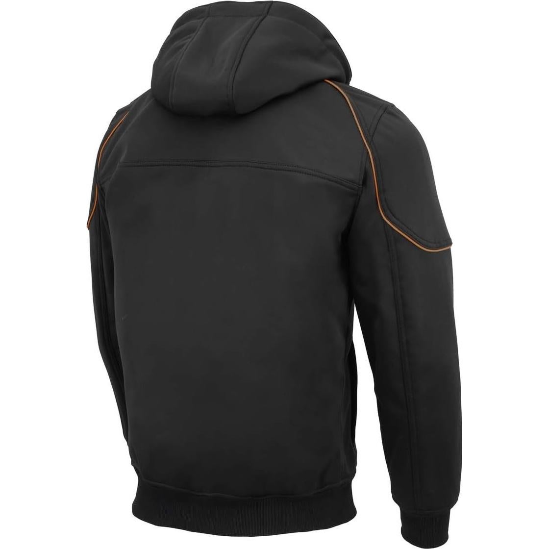 Chaqueta de Sudadera con Capucha Milwaukee Leather MPM1764 Negra