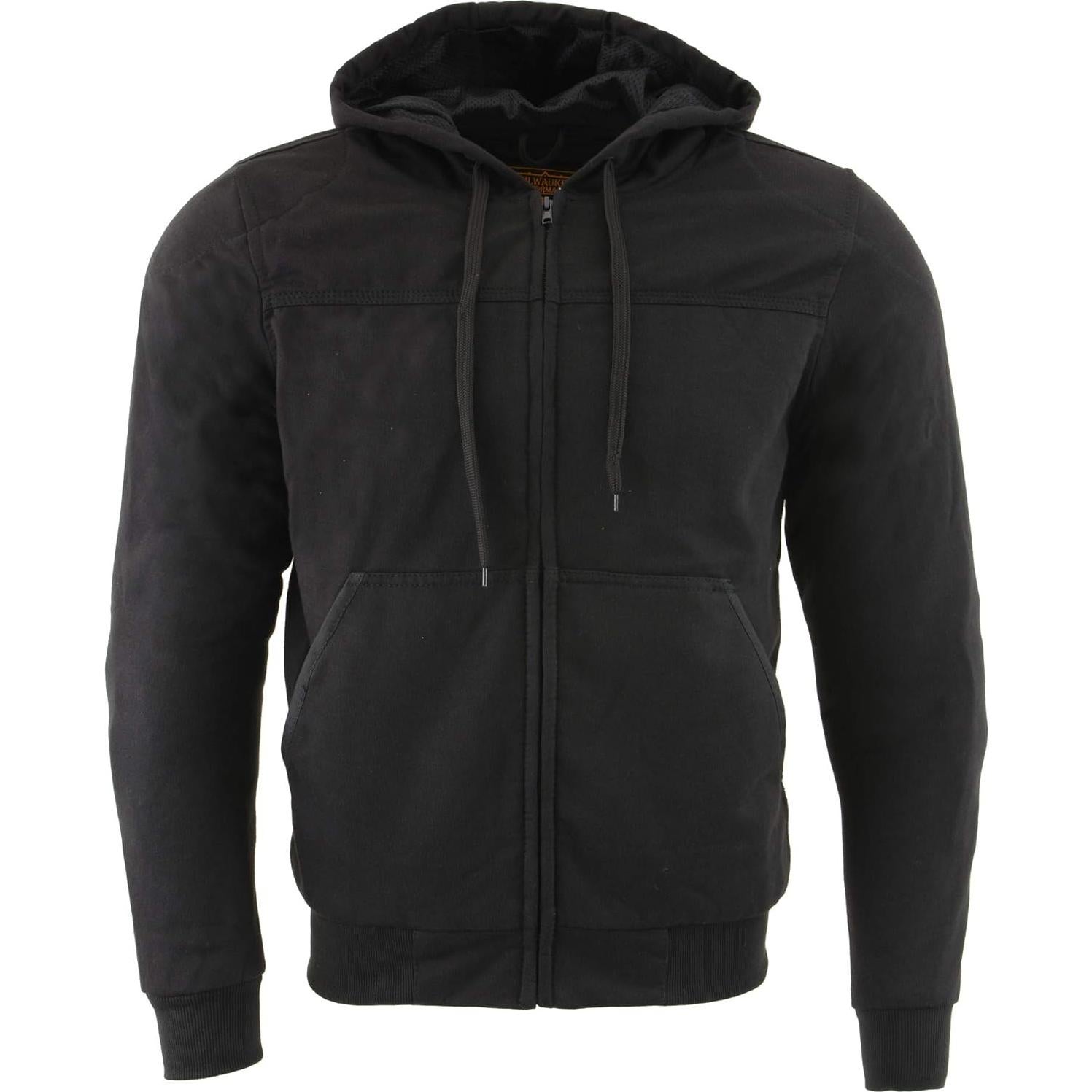 Sudadera con Capucha Milwaukee Leather MPM1788 Negra CE Hombre