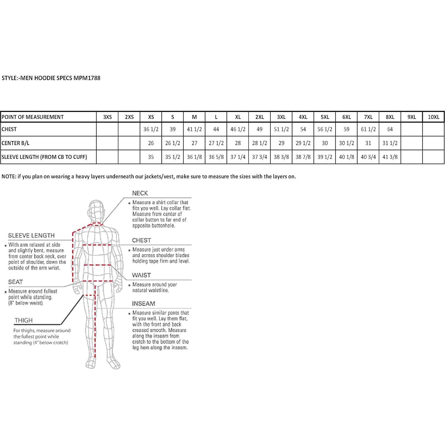 Sudadera con Capucha Milwaukee Leather MPM1788 Negra CE Hombre