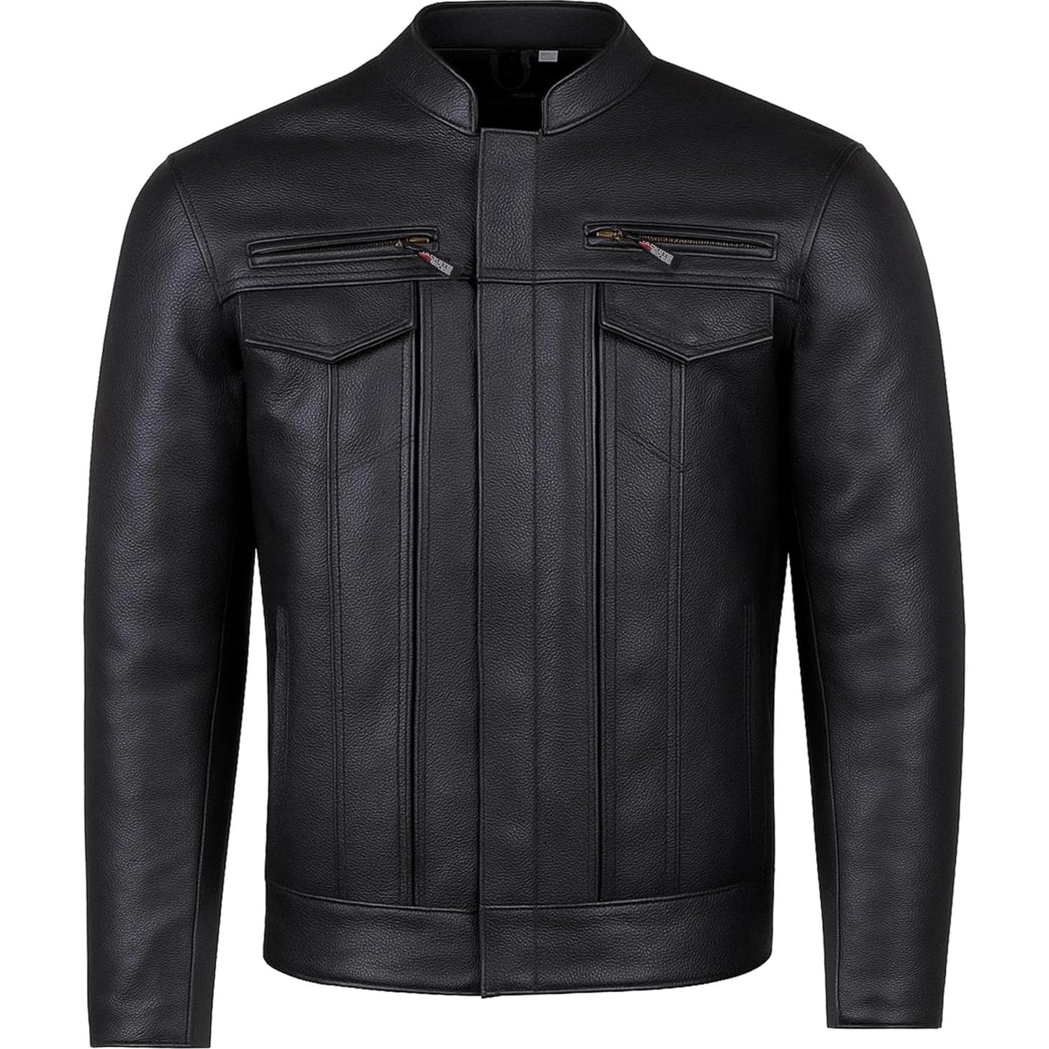 Chaqueta de Moto Jackets 4 Bikes Mljp1008 Negro XL Cuero Premium