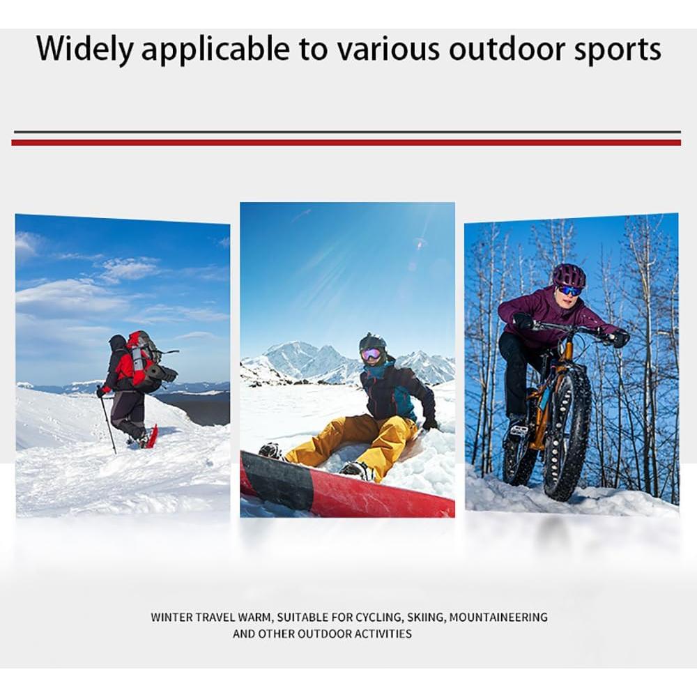 Gorro Térmico de Invierno para Ciclismo Forrado Polar Negro