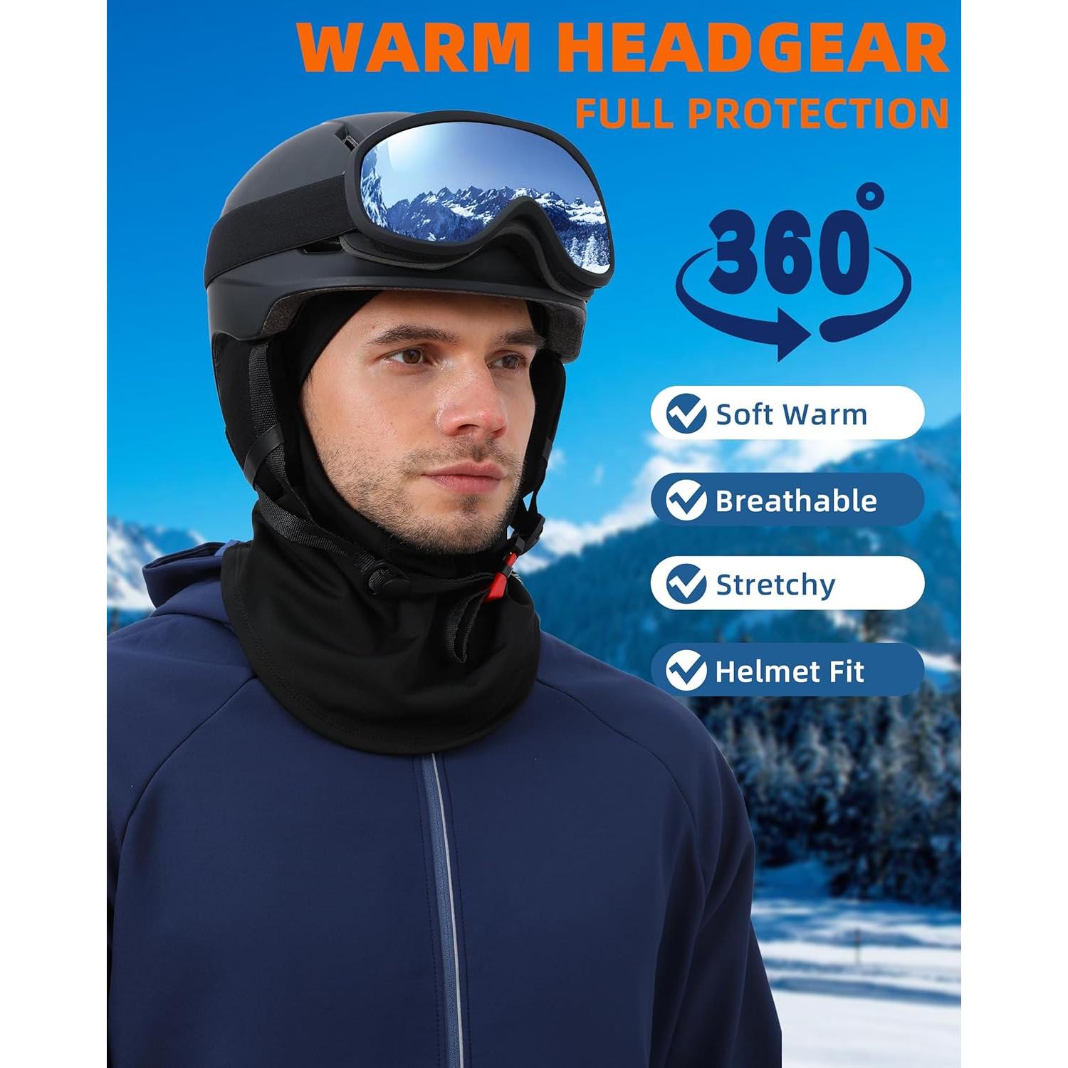 Máscara Balaclava Térmica para Clima Frío - Unisex Negro/Azul