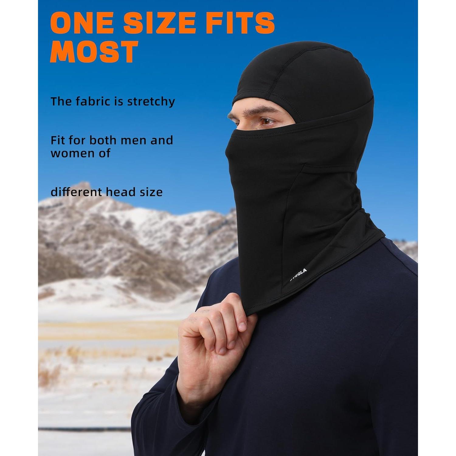 Máscara Balaclava Térmica para Clima Frío - Unisex Negro/Azul