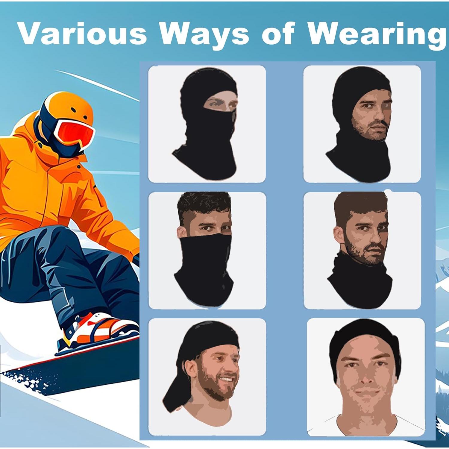 Máscara Balaclava Térmica para Clima Frío - Unisex Negro/Azul