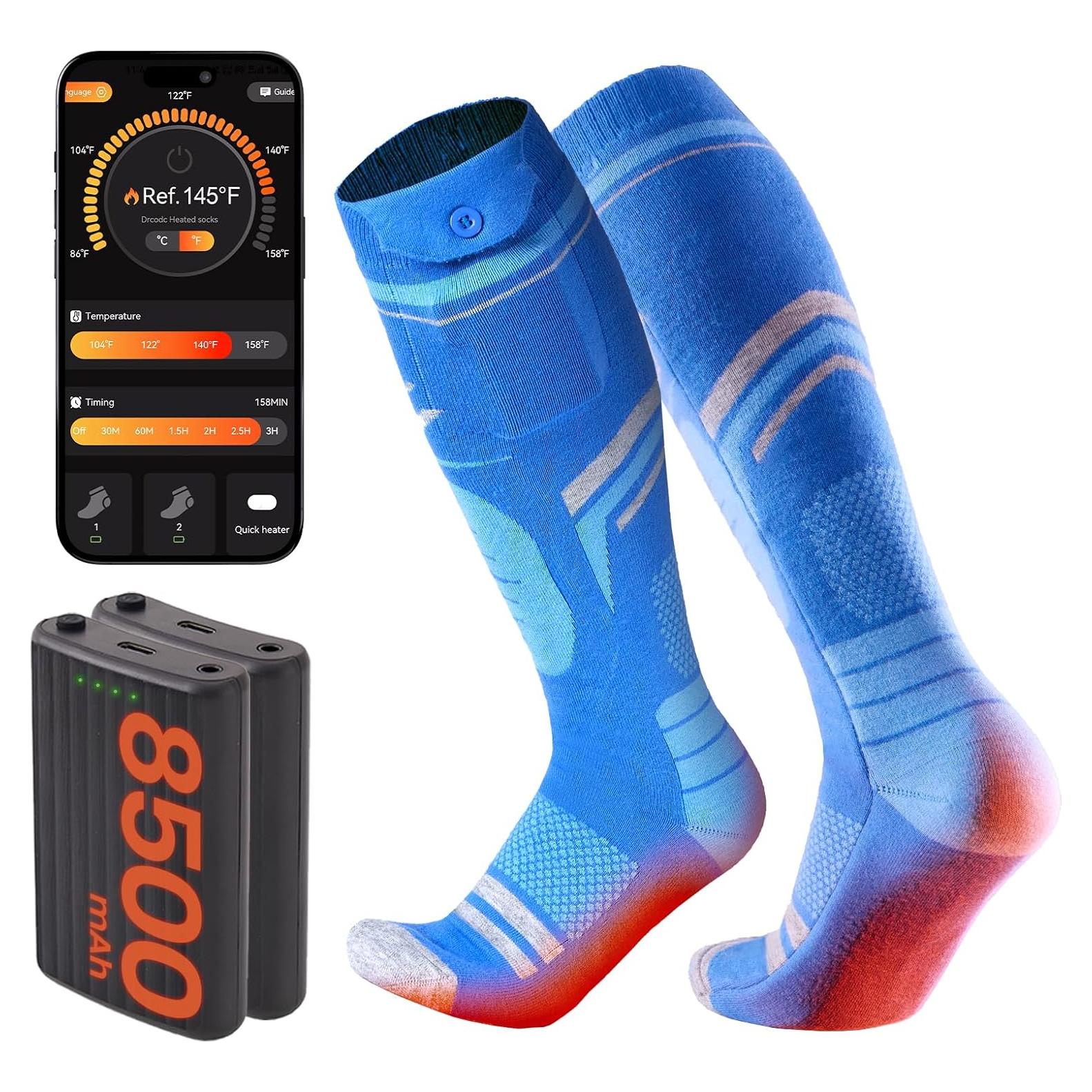 Calcetines Térmicos Eléctricos Surgoal DZG-08 de Lana Merino