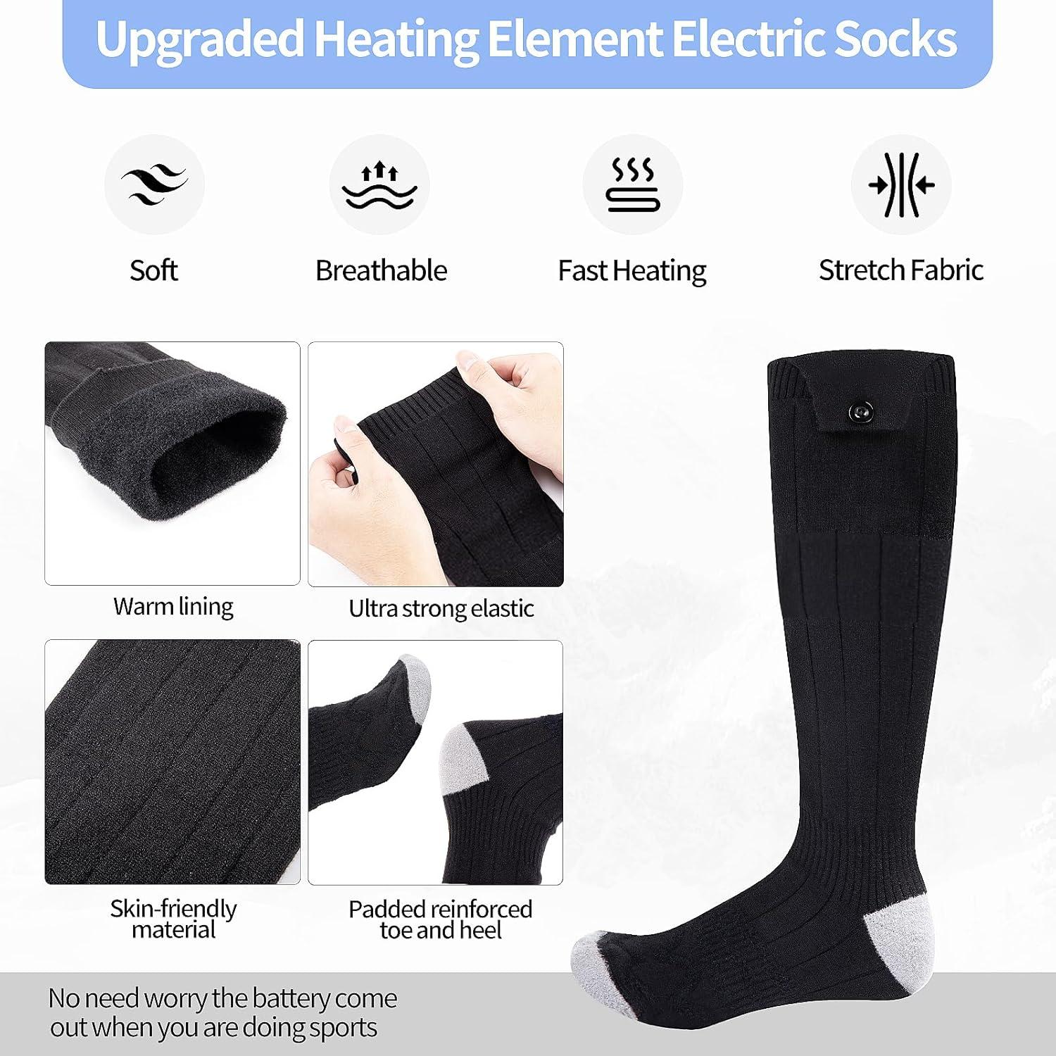Calcetines Calentados ZUOYI Unisex 5000mAh 4 Niveles Calor
