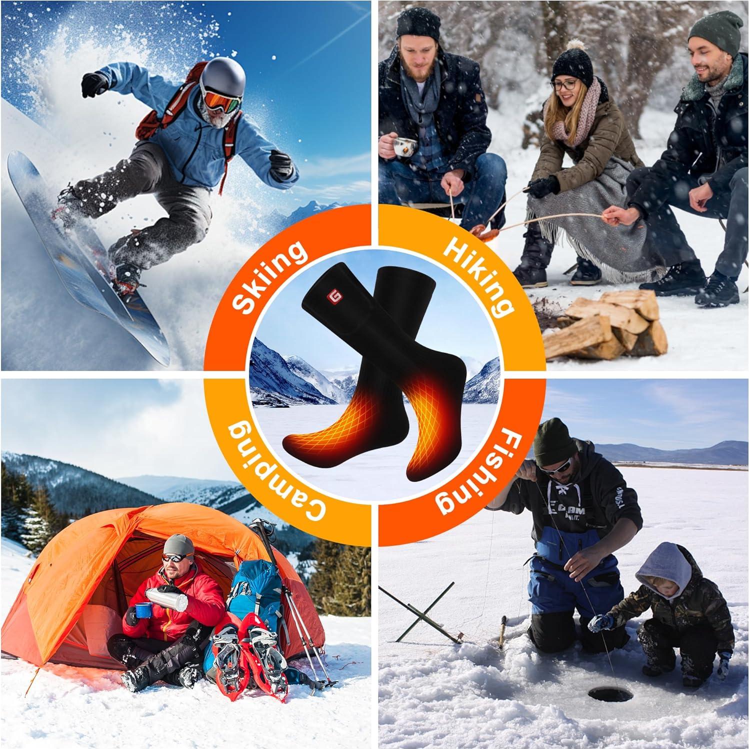 Calcetines Calentados CODSOK 3.7V 4000mAh Unisex Negros