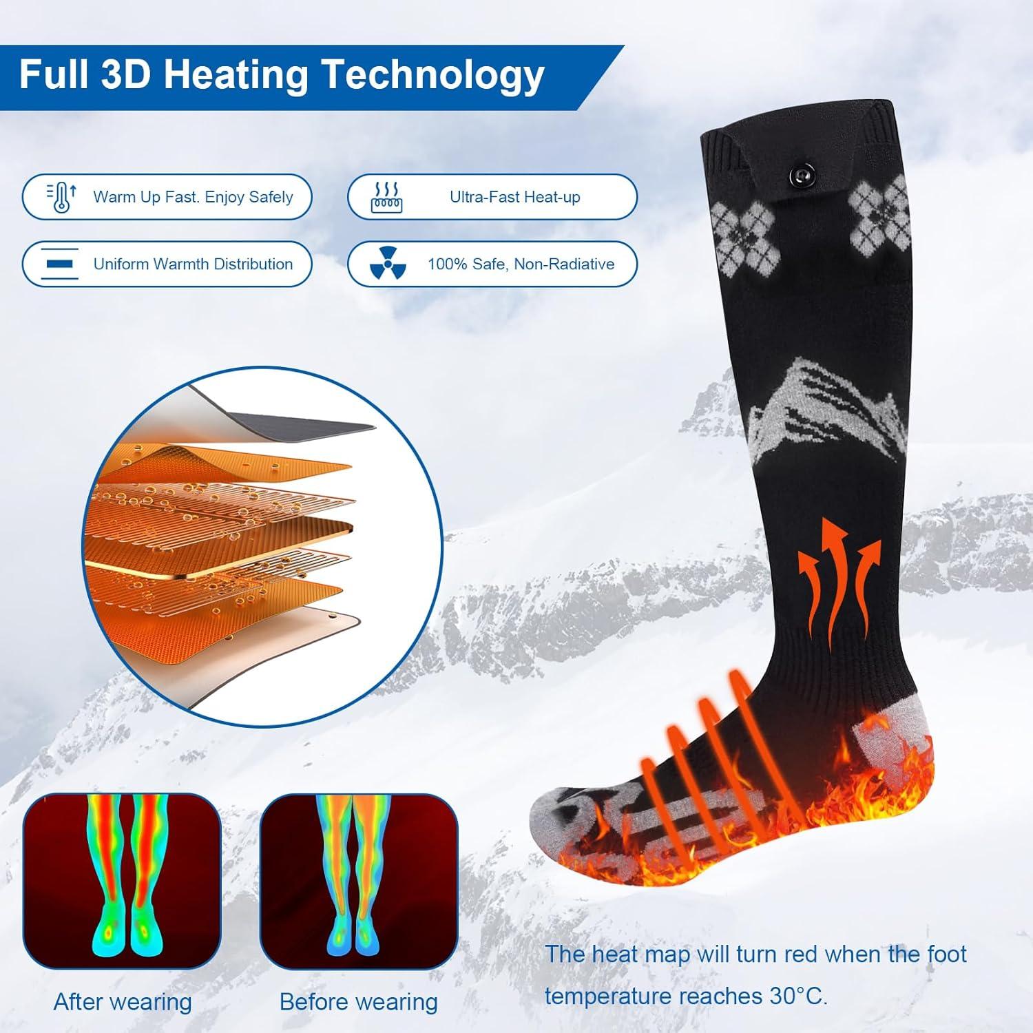 Calcetines Calentados Julysky SK-02 Unisex 5000mAh 4 Niveles